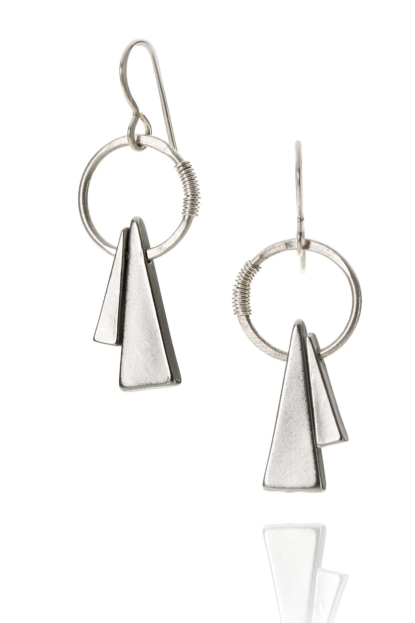 Aflame Earrings - Silver Finish