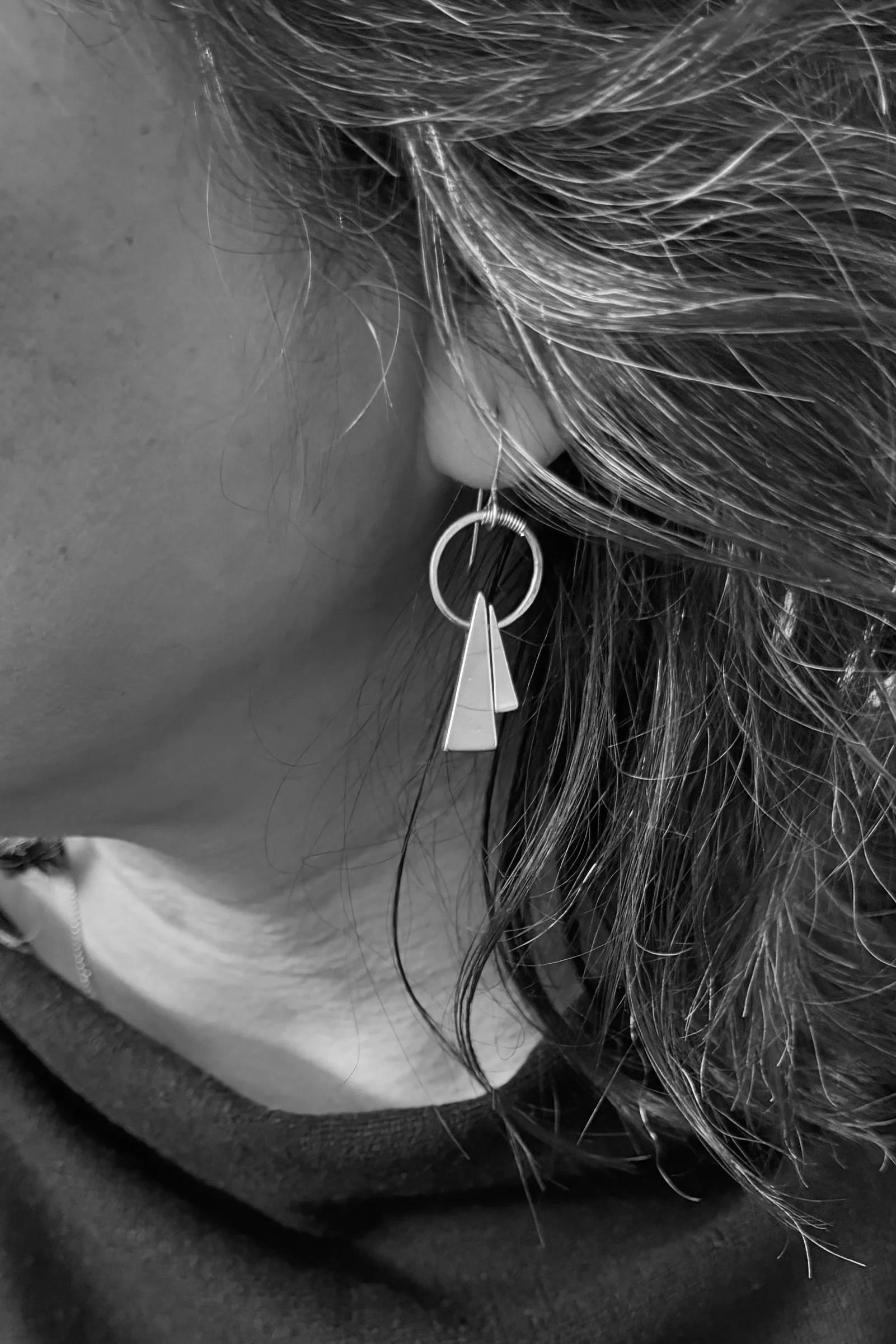 Aflame Earrings - Silver Finish - Image 2