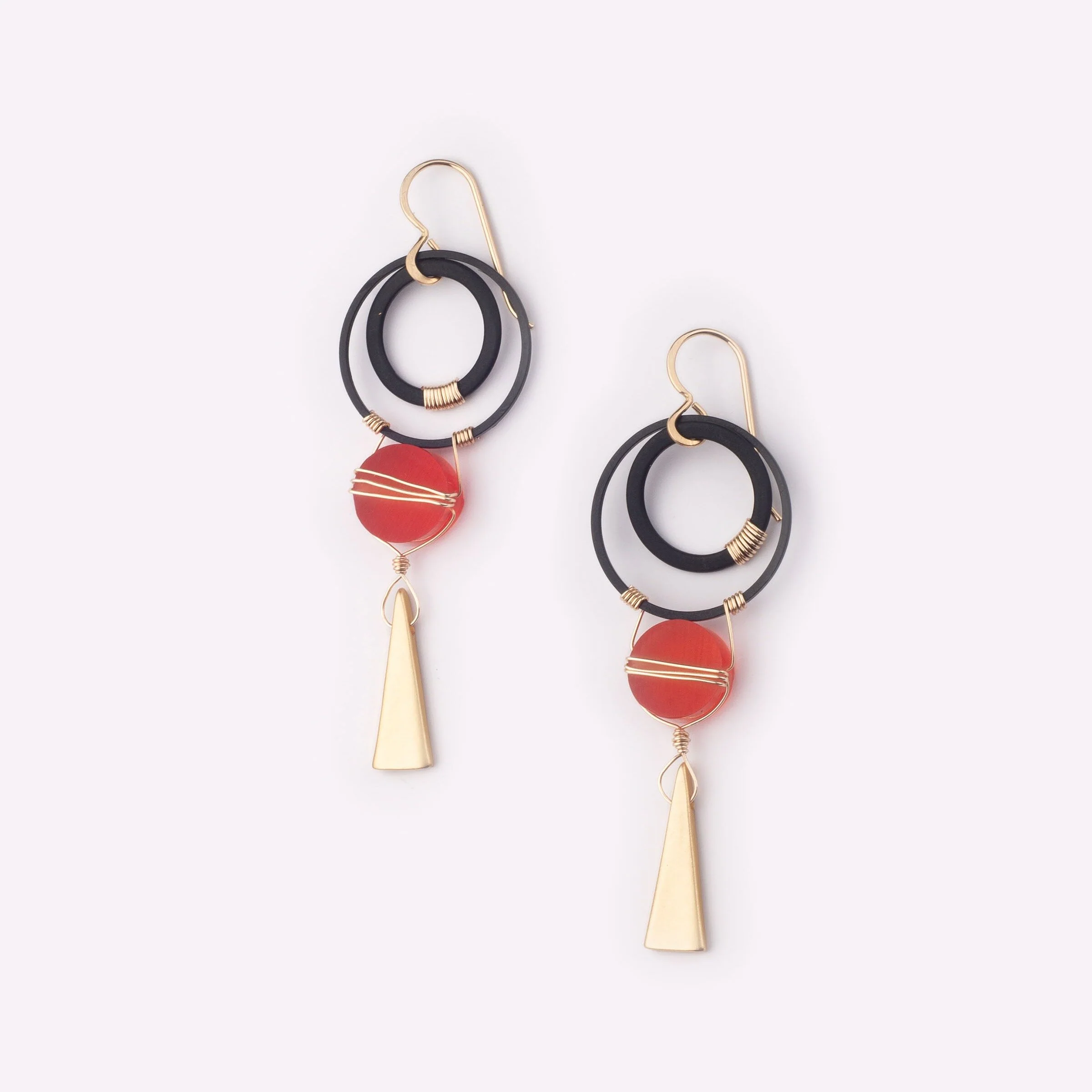 Aligned Earrings - Warm Tones