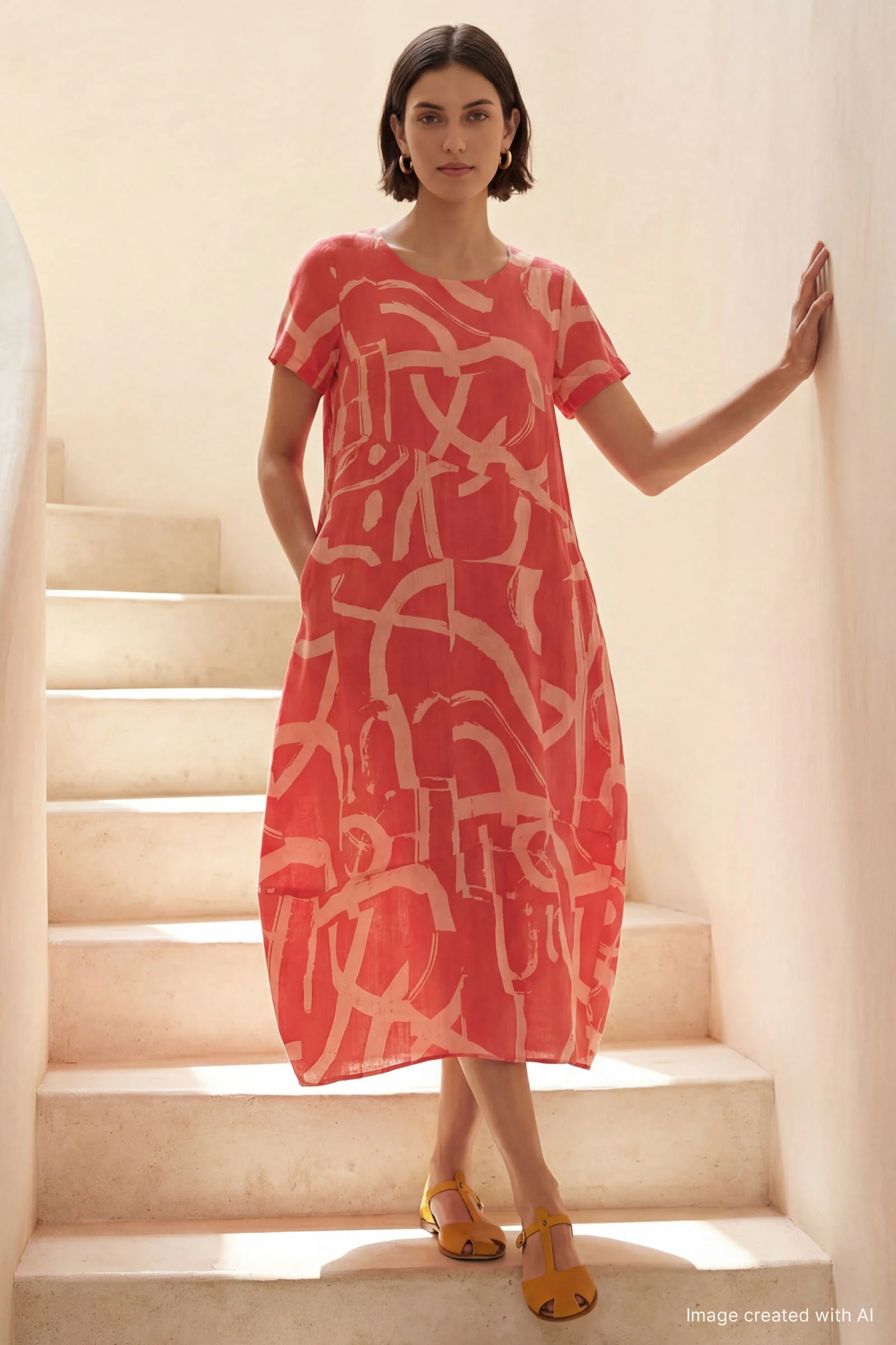 Amelia Dress - Poppy - Image 2