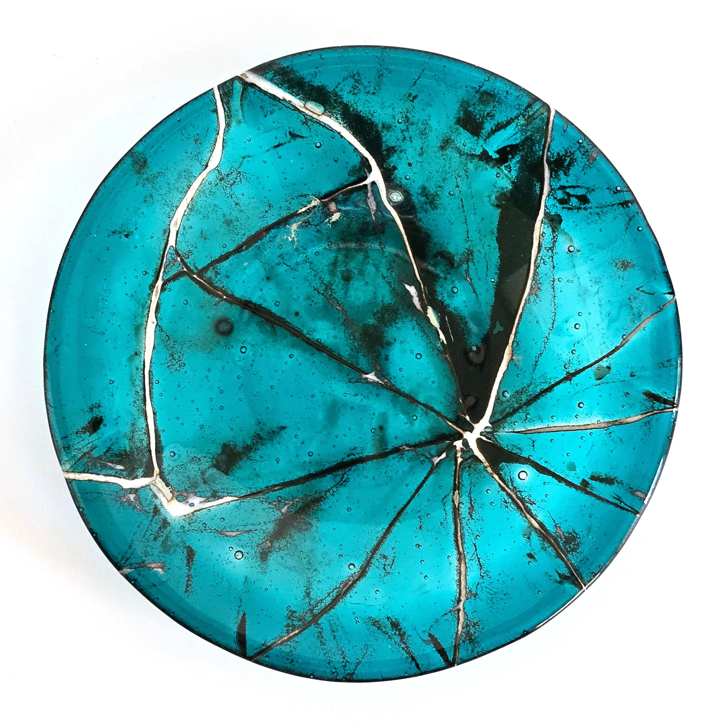 Aquamarine Sculptural Bowl - Resilience Series - Image 3