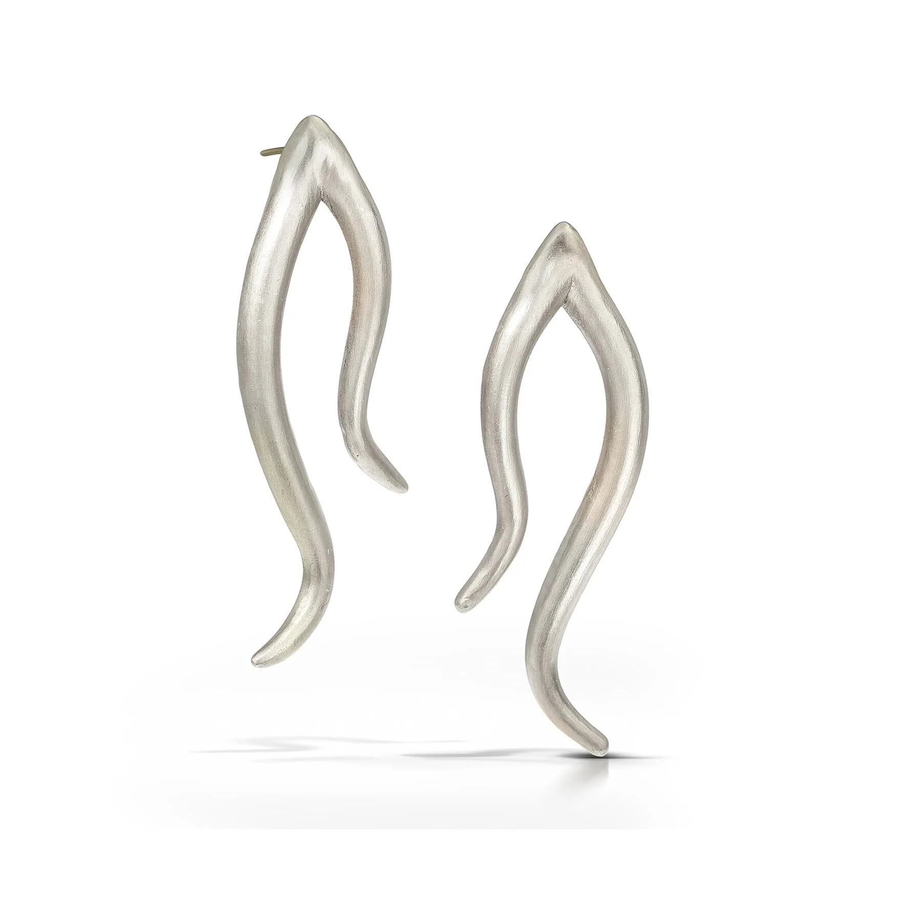 Arabesque Earrings - Bright Silver