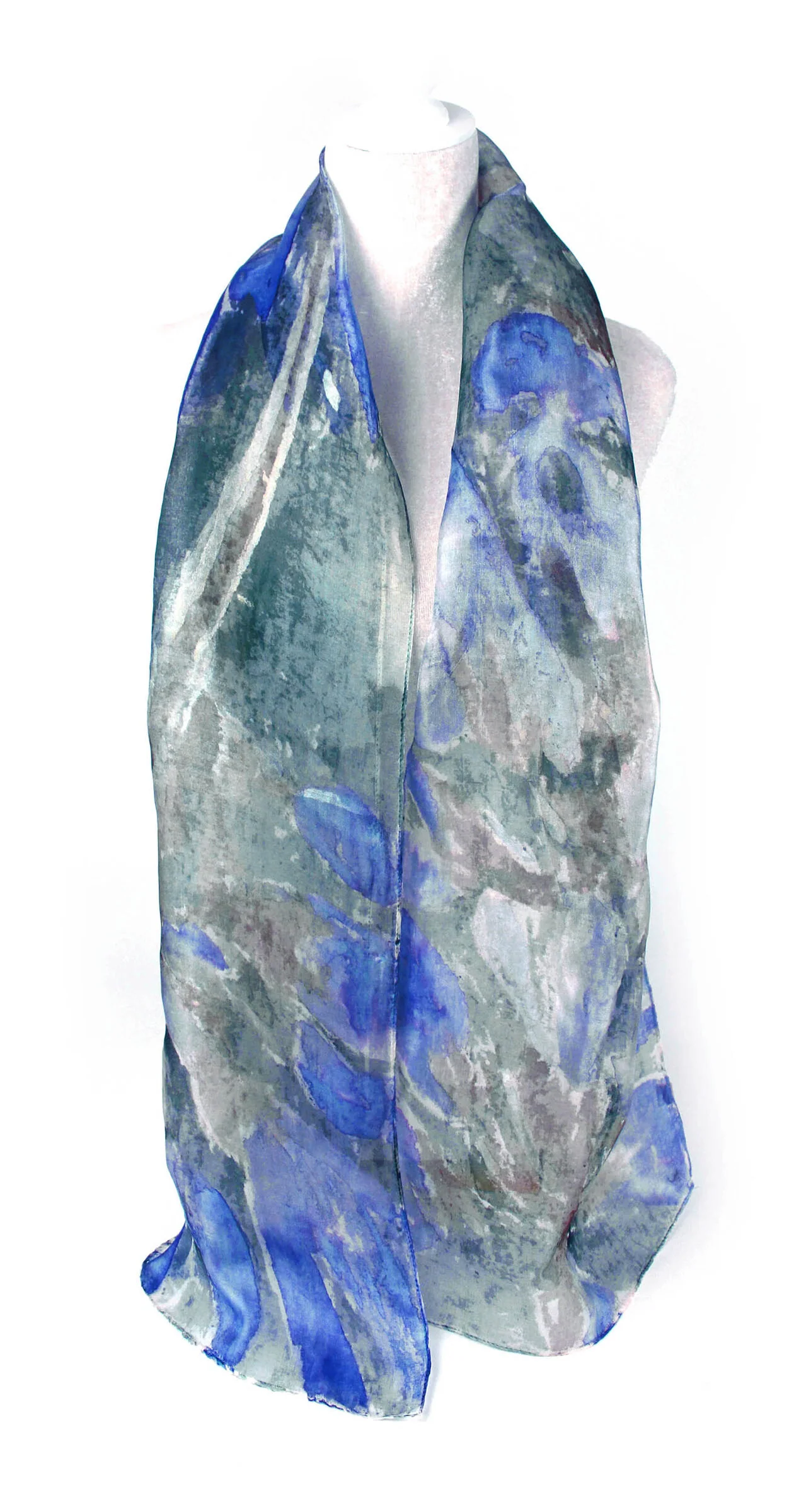 Astragalus Small Organza Scarf - Royal Blue