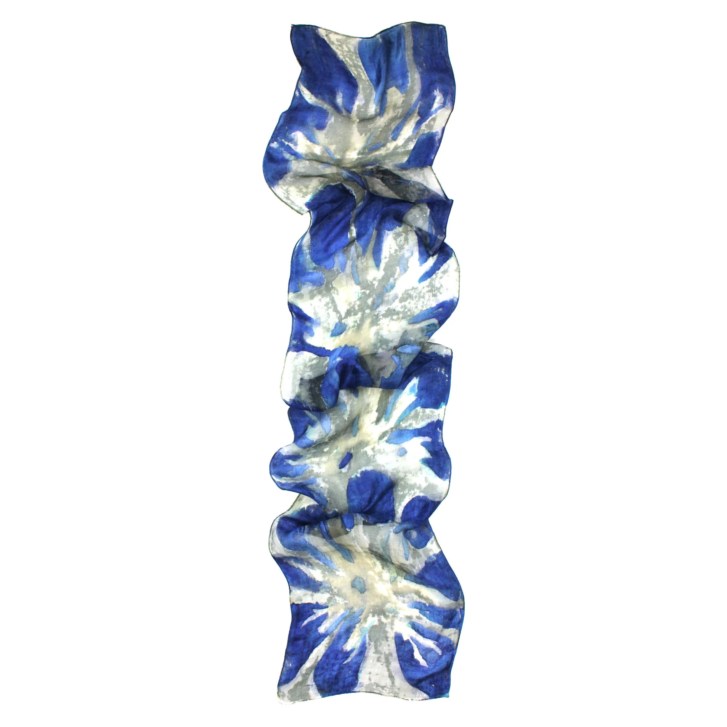 Astragalus Small Organza Scarf - Royal Blue - Image 2