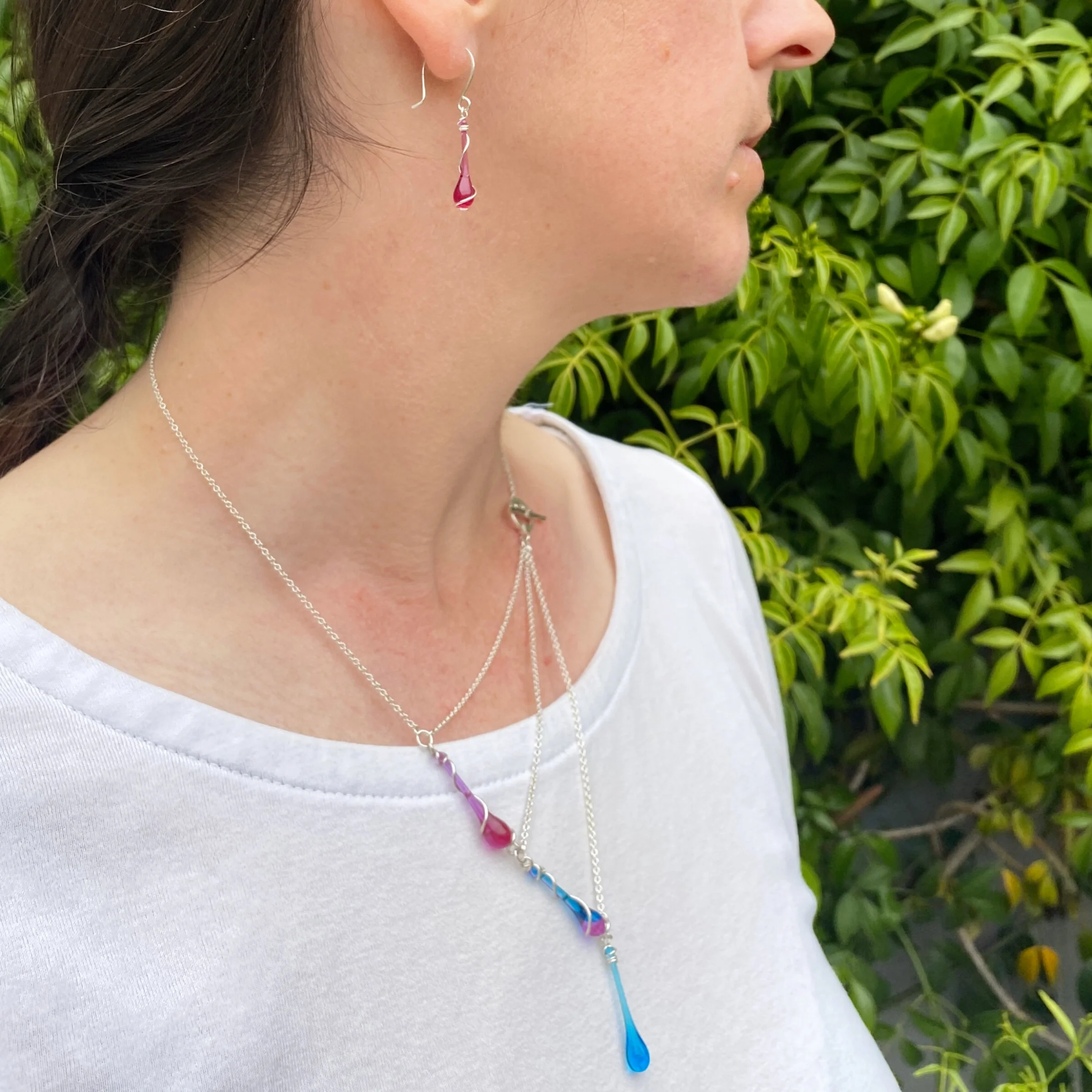 Aurora Asymmetric Necklace - Morning Glory - Image 3