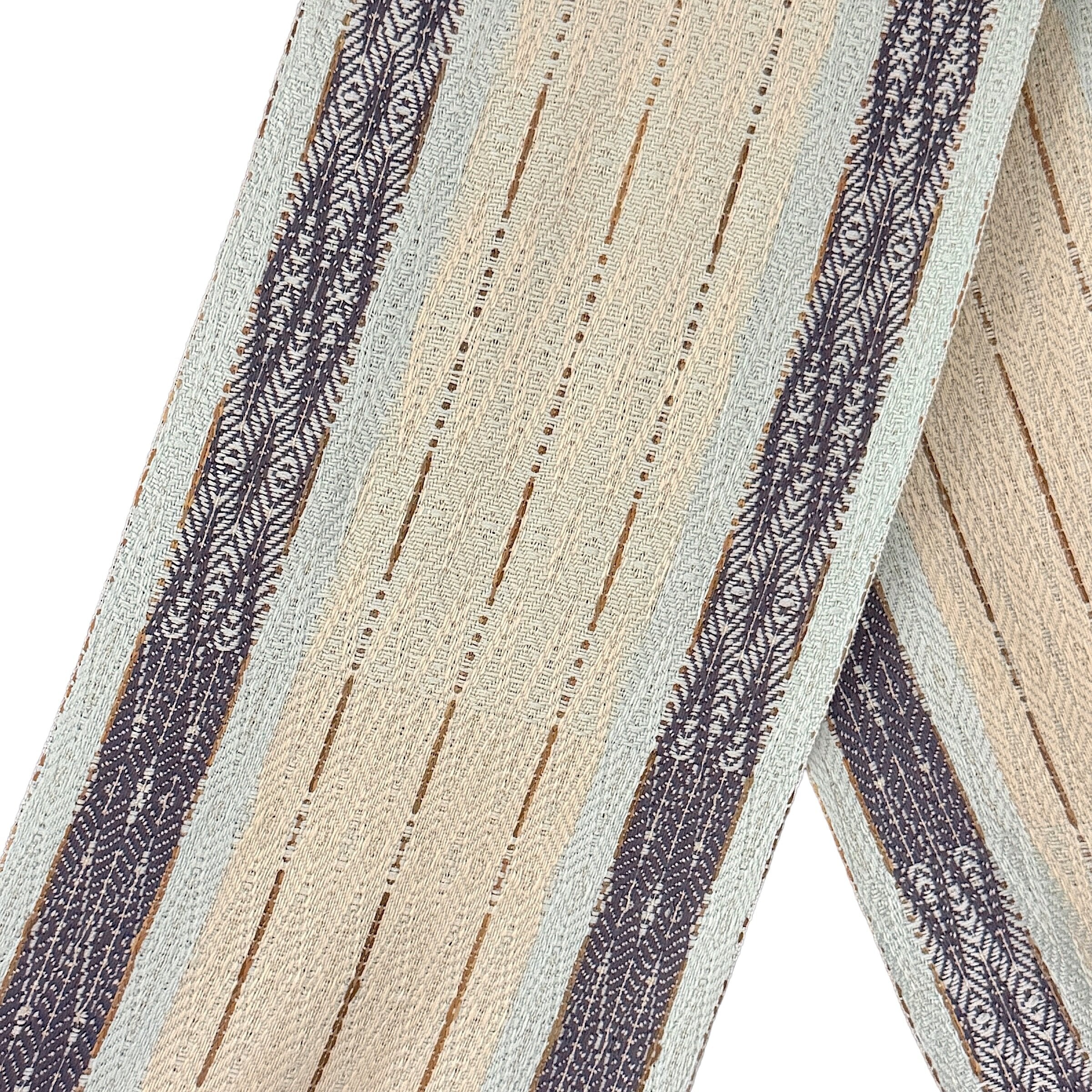Handwoven Mist Bamboo Table Runner - Image 2