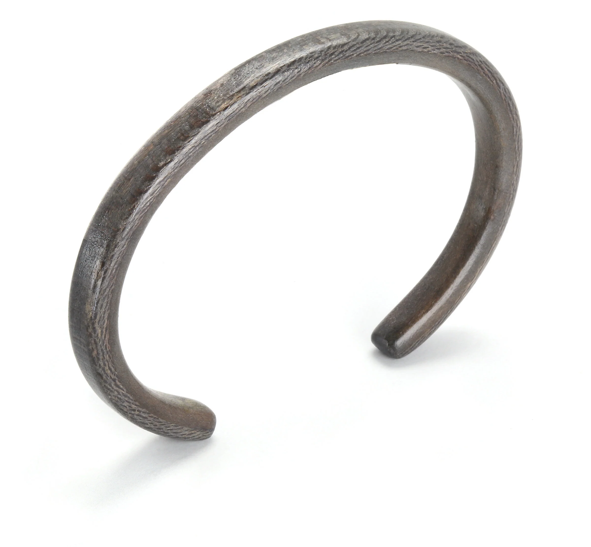 Banglet Bracelet - Gray Dyed Sycamore Wood