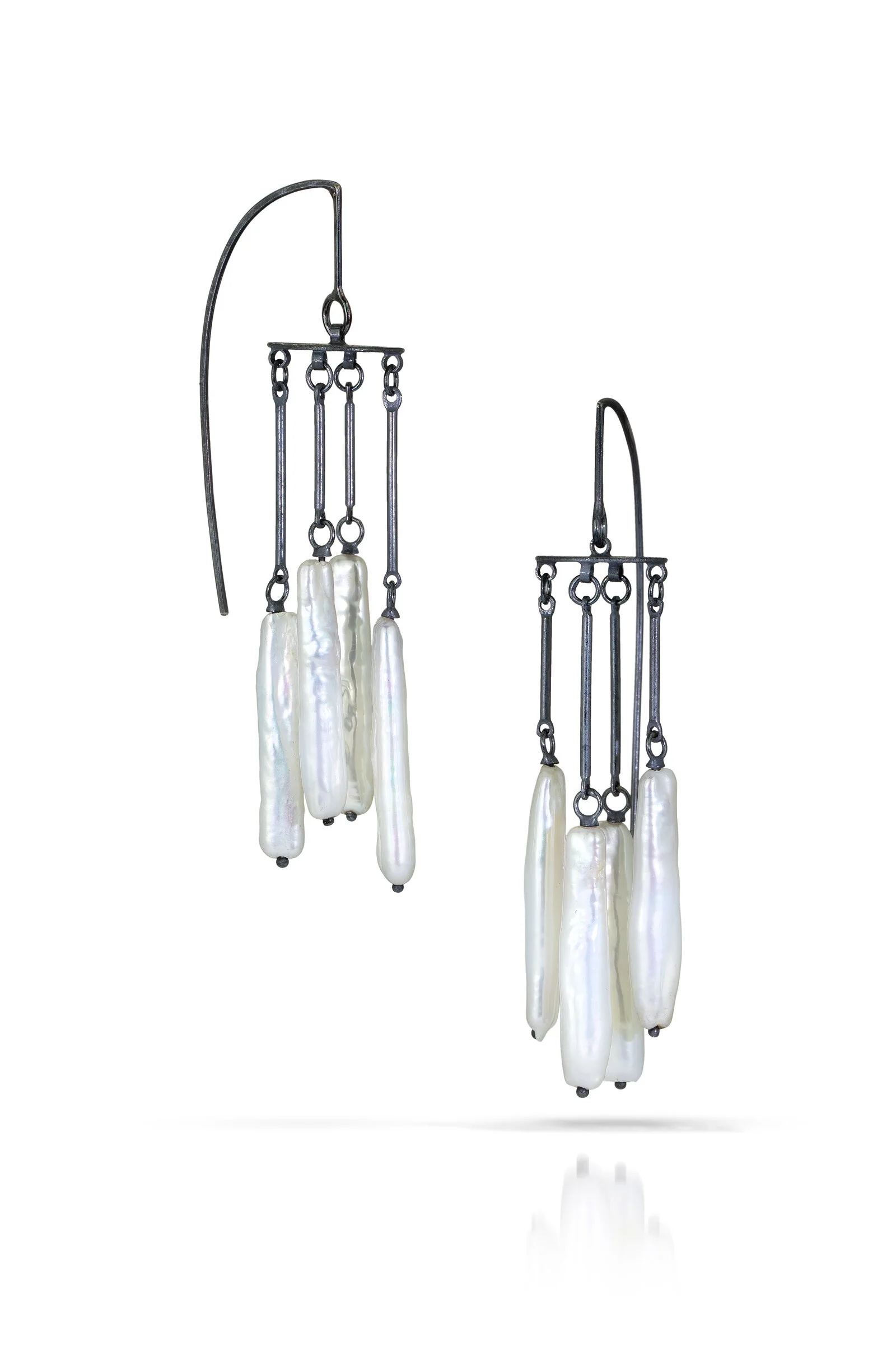 Bar & Loop Chandelier Earrings