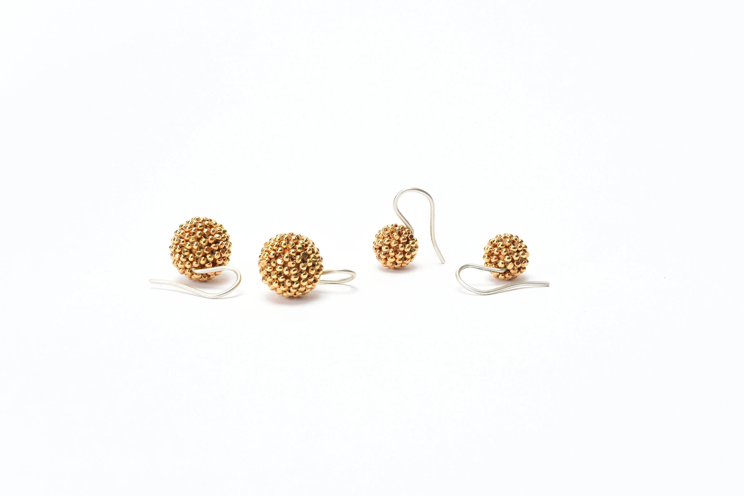 Beaded Ball Drop Earrings - Image 3