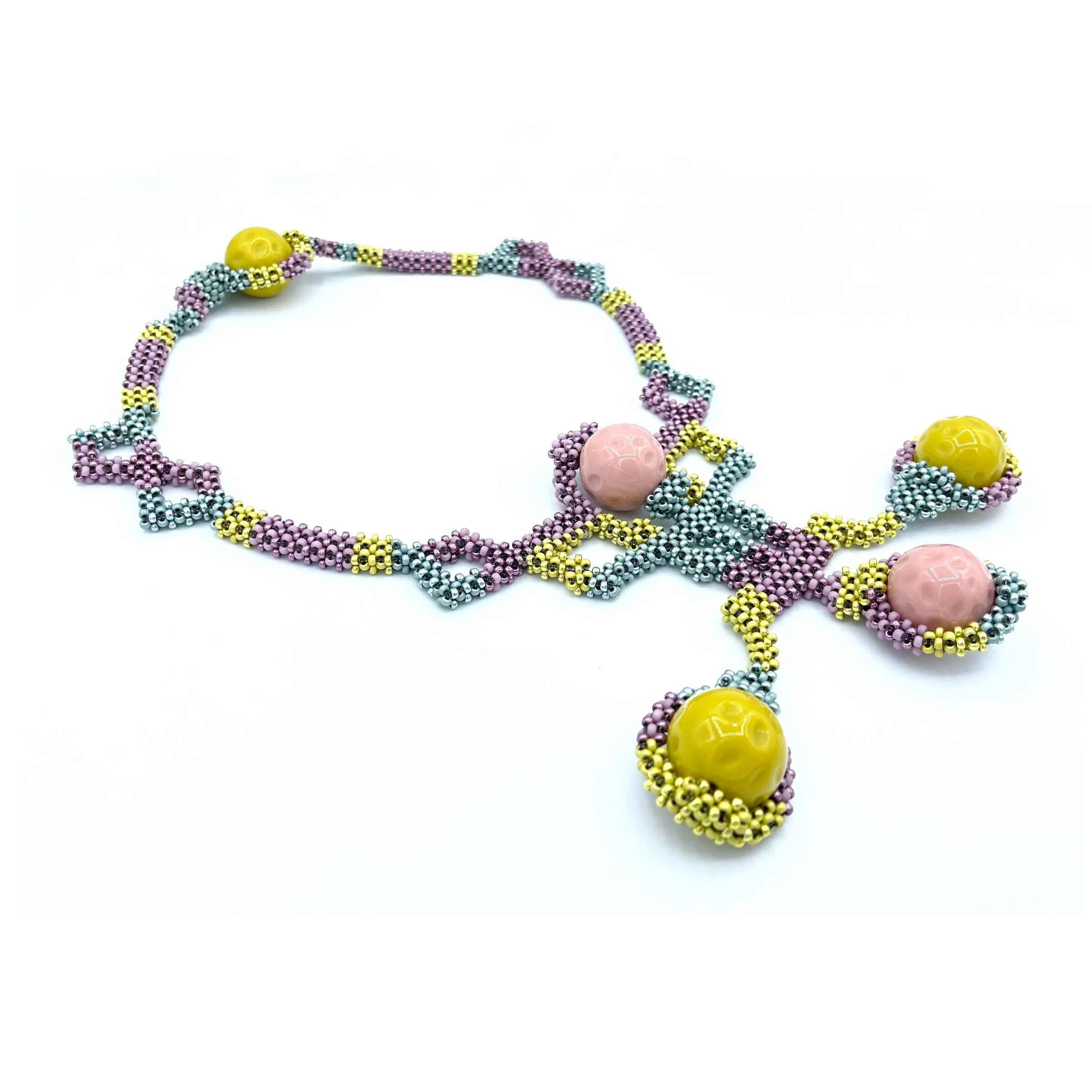 Bird of Fire Beaded Necklace - Image 2