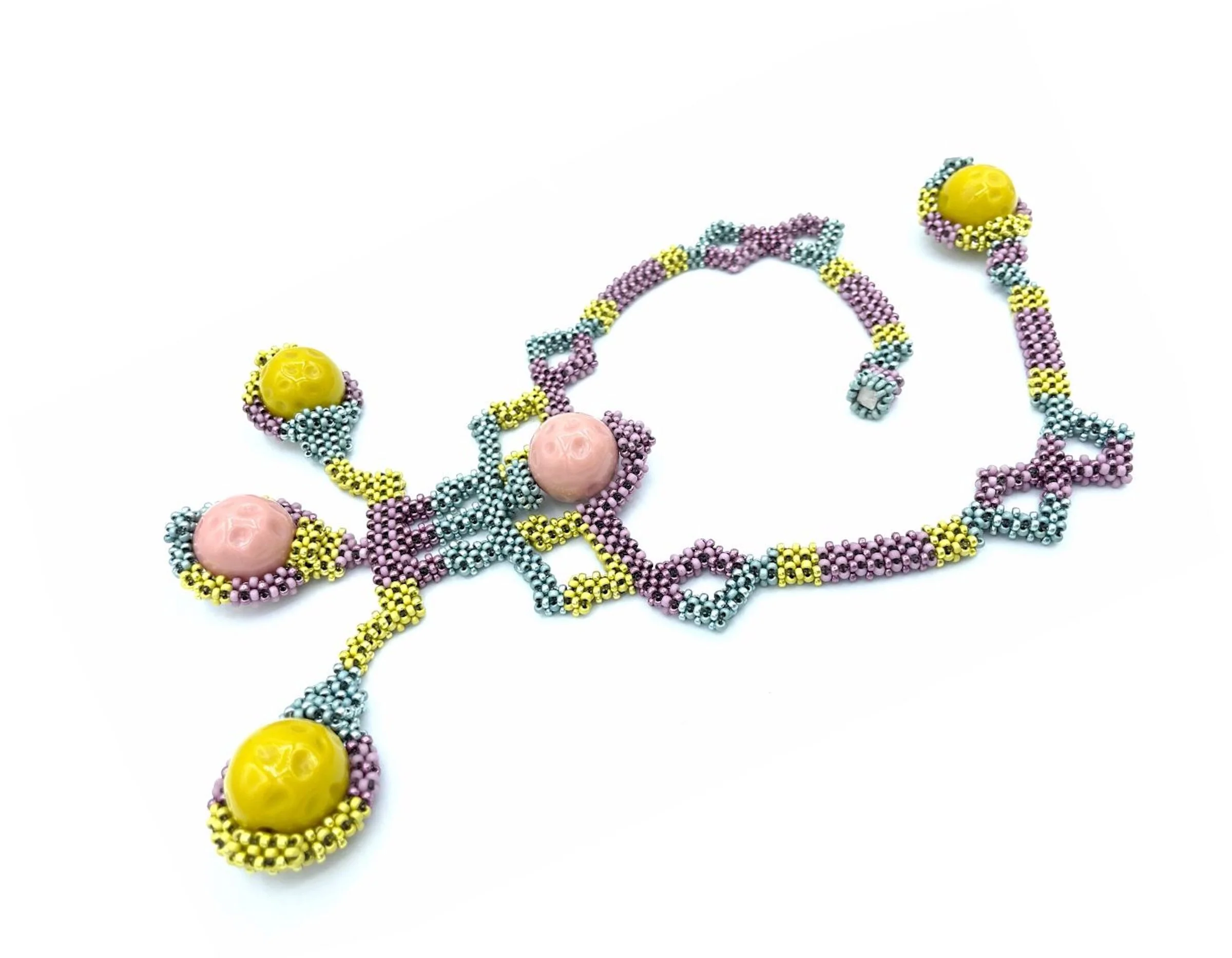 Bird of Fire Beaded Necklace - Image 3