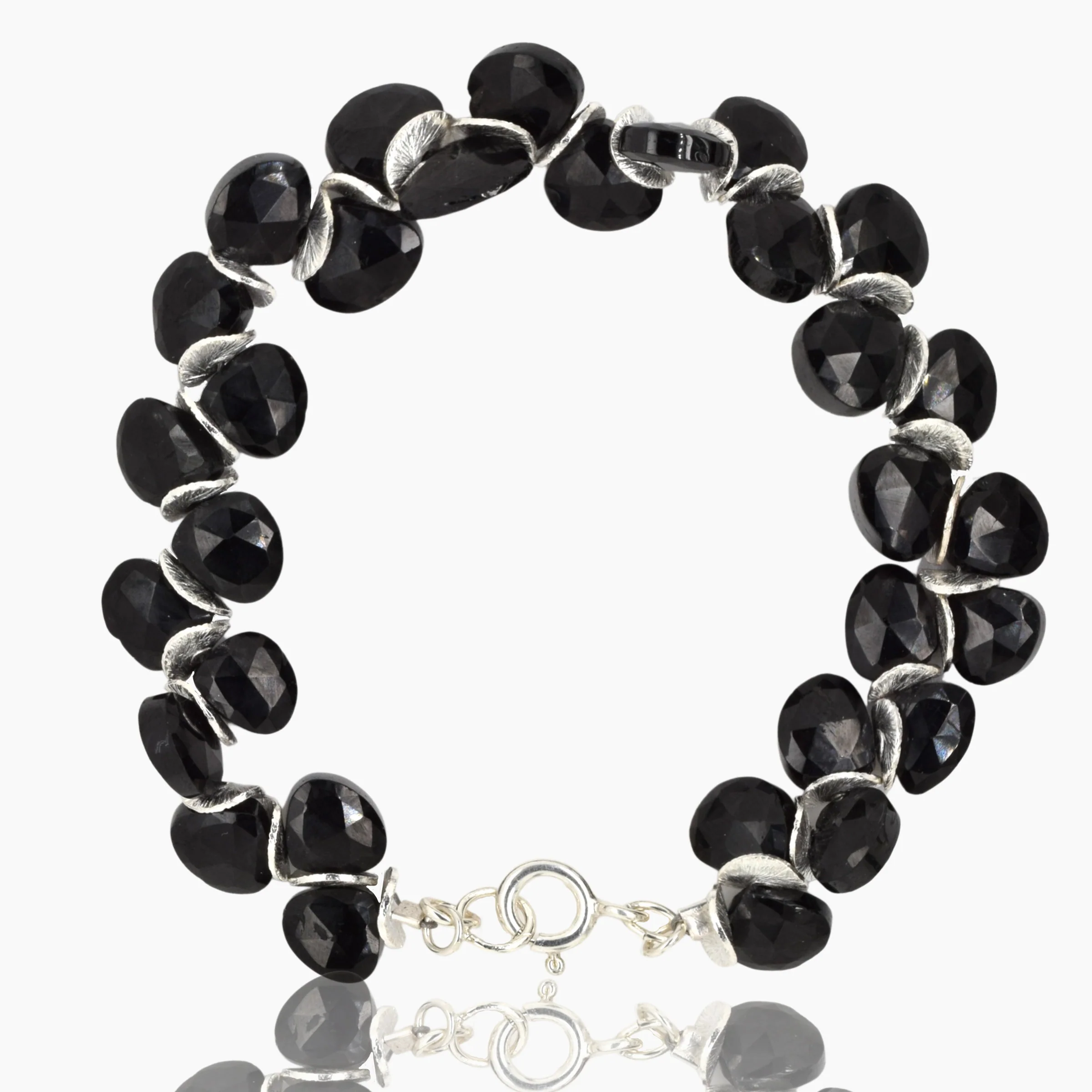 Black Spinel Signature Bracelet