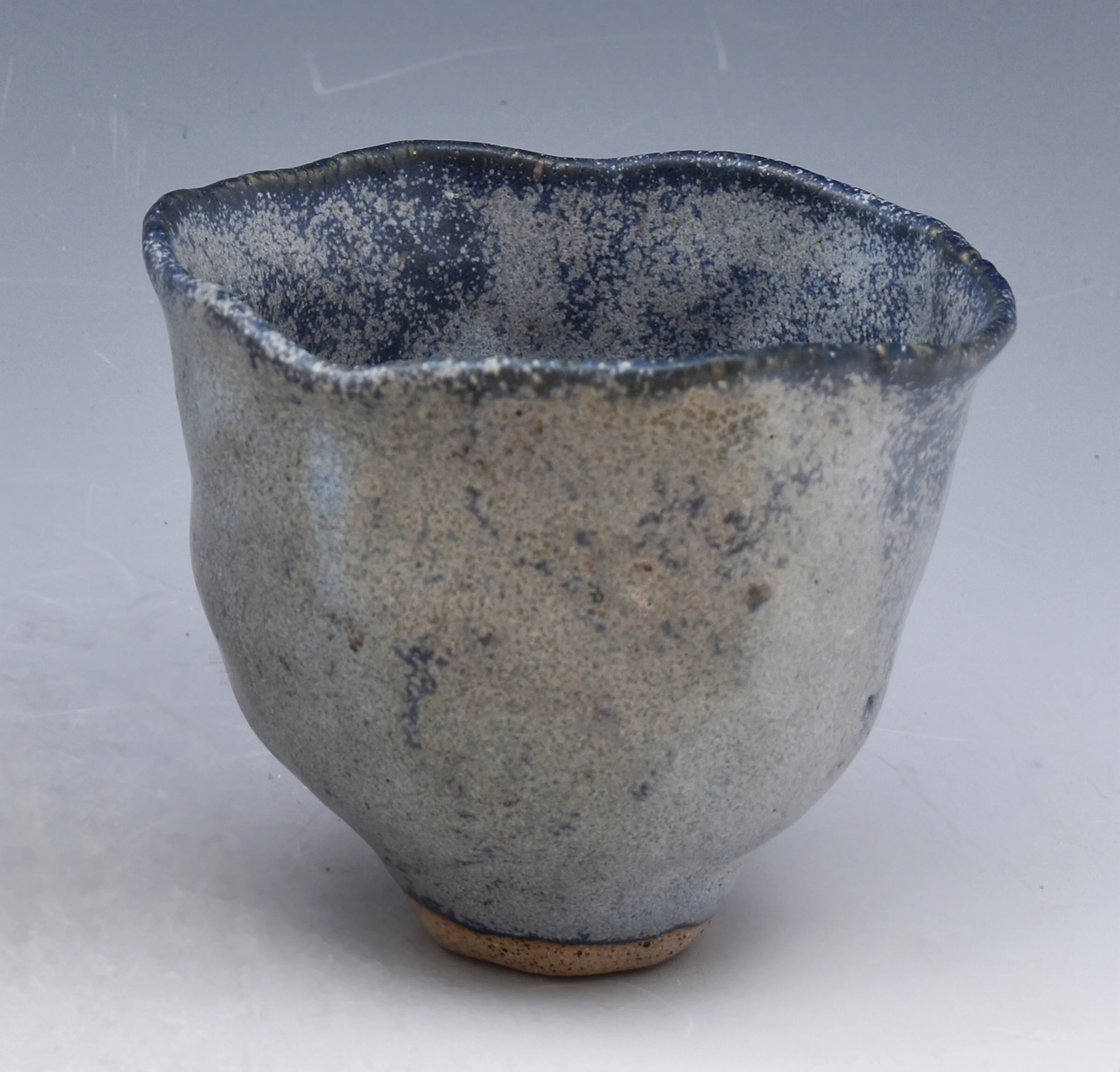 Blue Dust Stoneware Pinched Bowl II