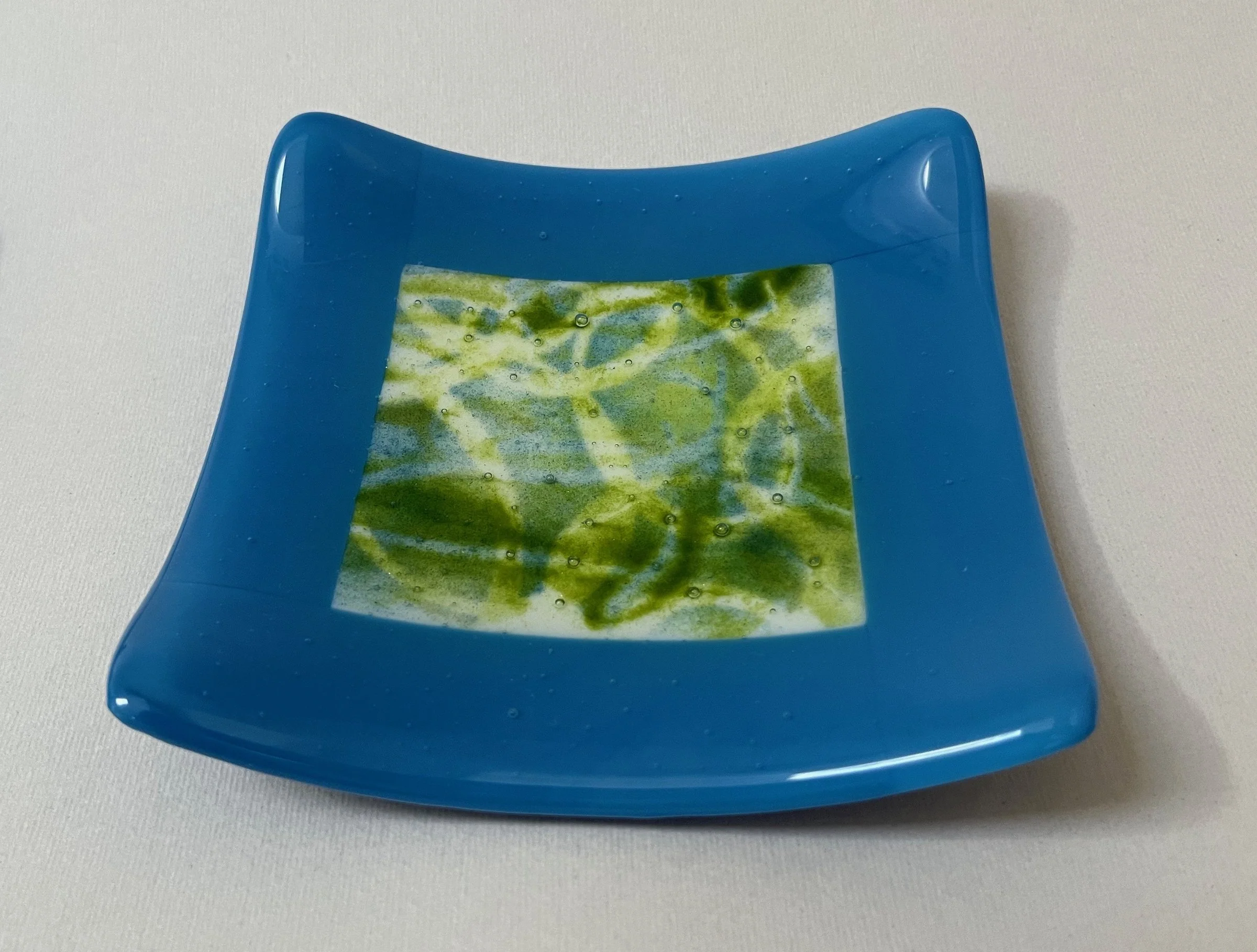 Blue Green Swirl Dishes - Image 4