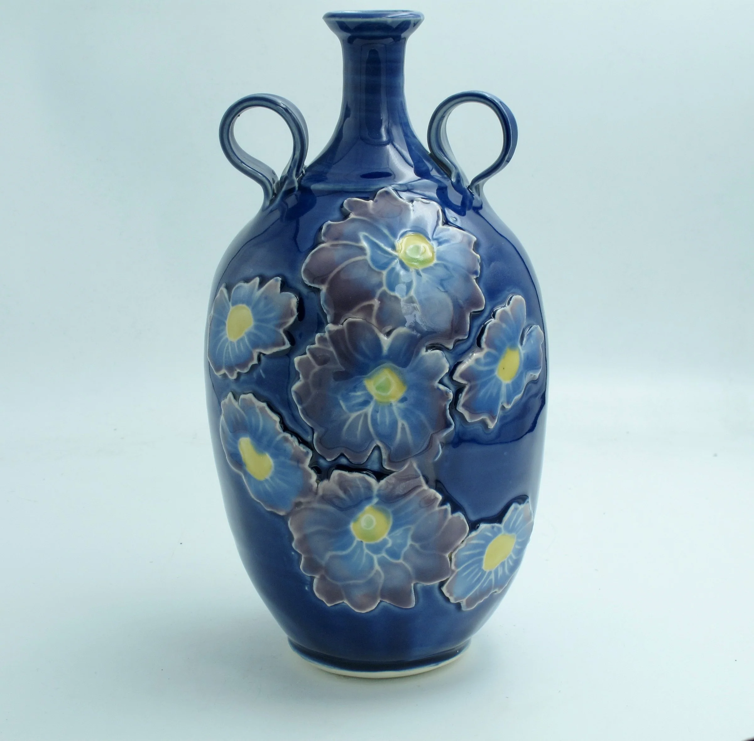 Blue on Blue Vase