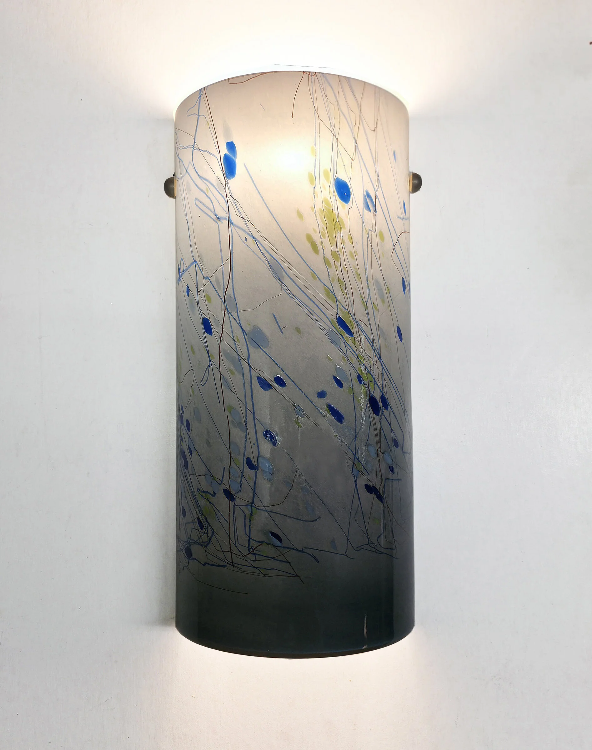 Blue Steel Cylinder Sconce - Image 3
