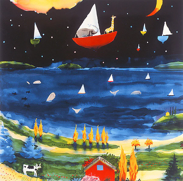 Boat from Zambesi over the Skarslyorn Fjord