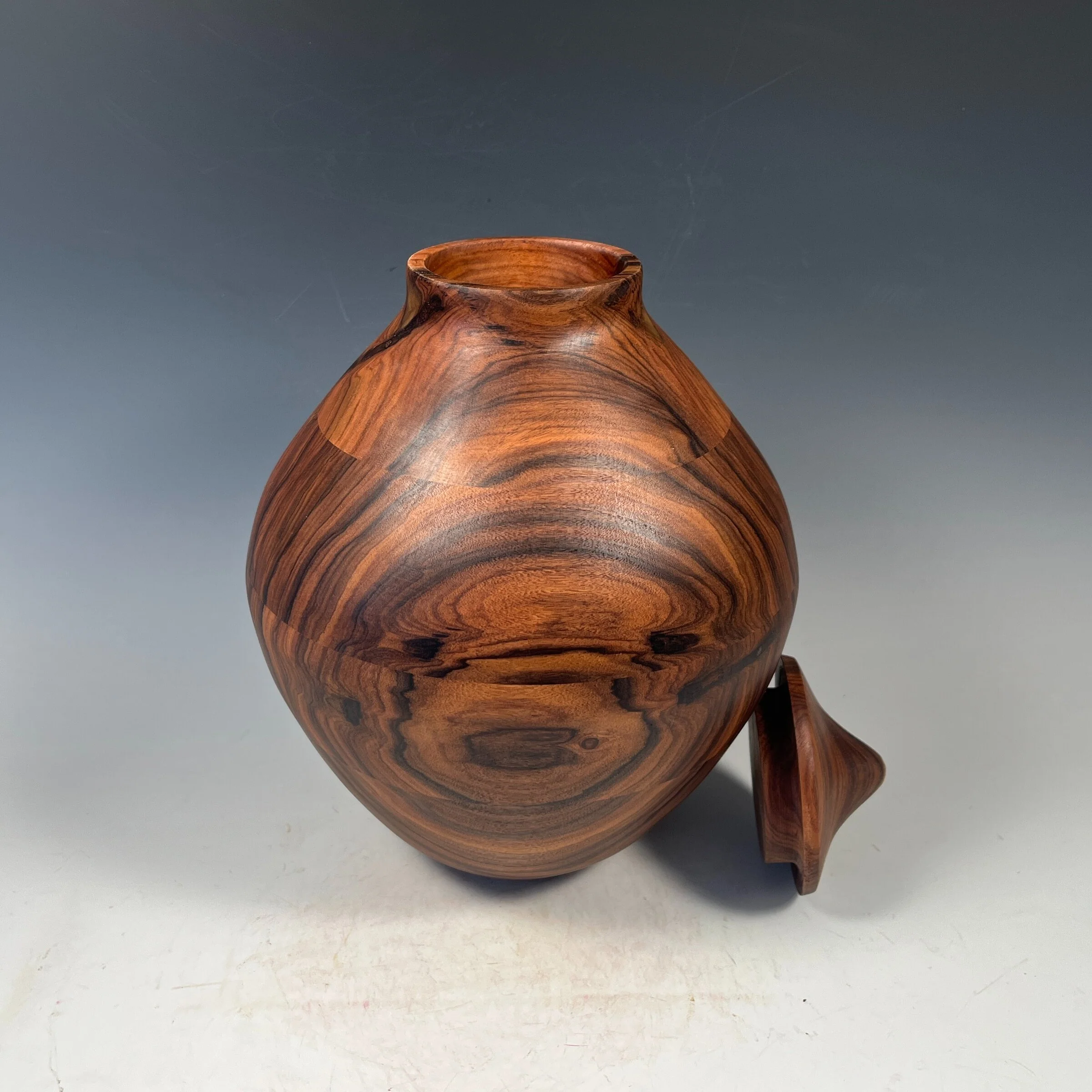 Bolivian Rosewood Hollow Form Vessel - Image 2