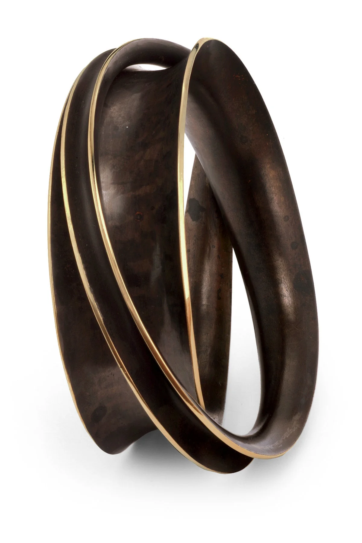 Bronze Double Wrapper Bangle - Image 2