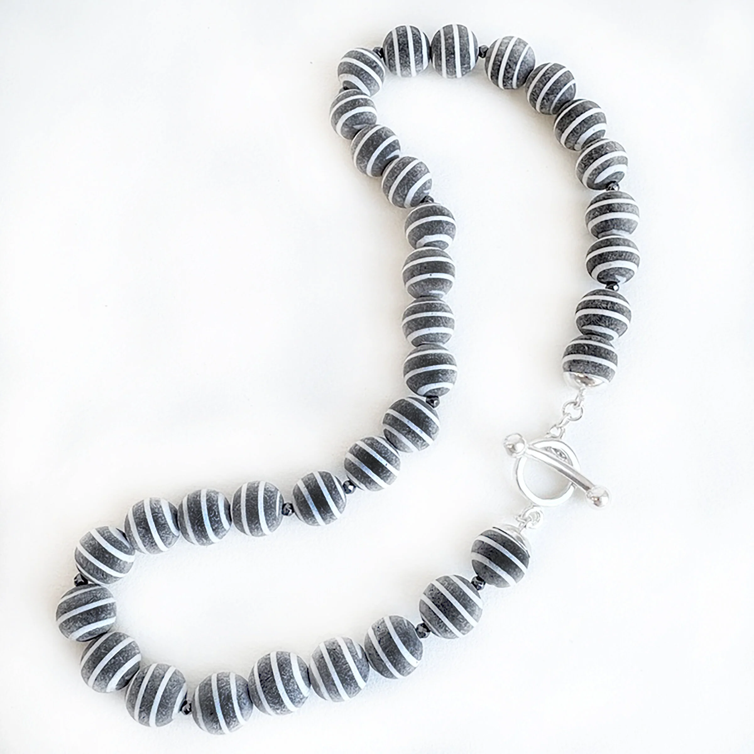 Buffalo Horn & Hematite Necklace