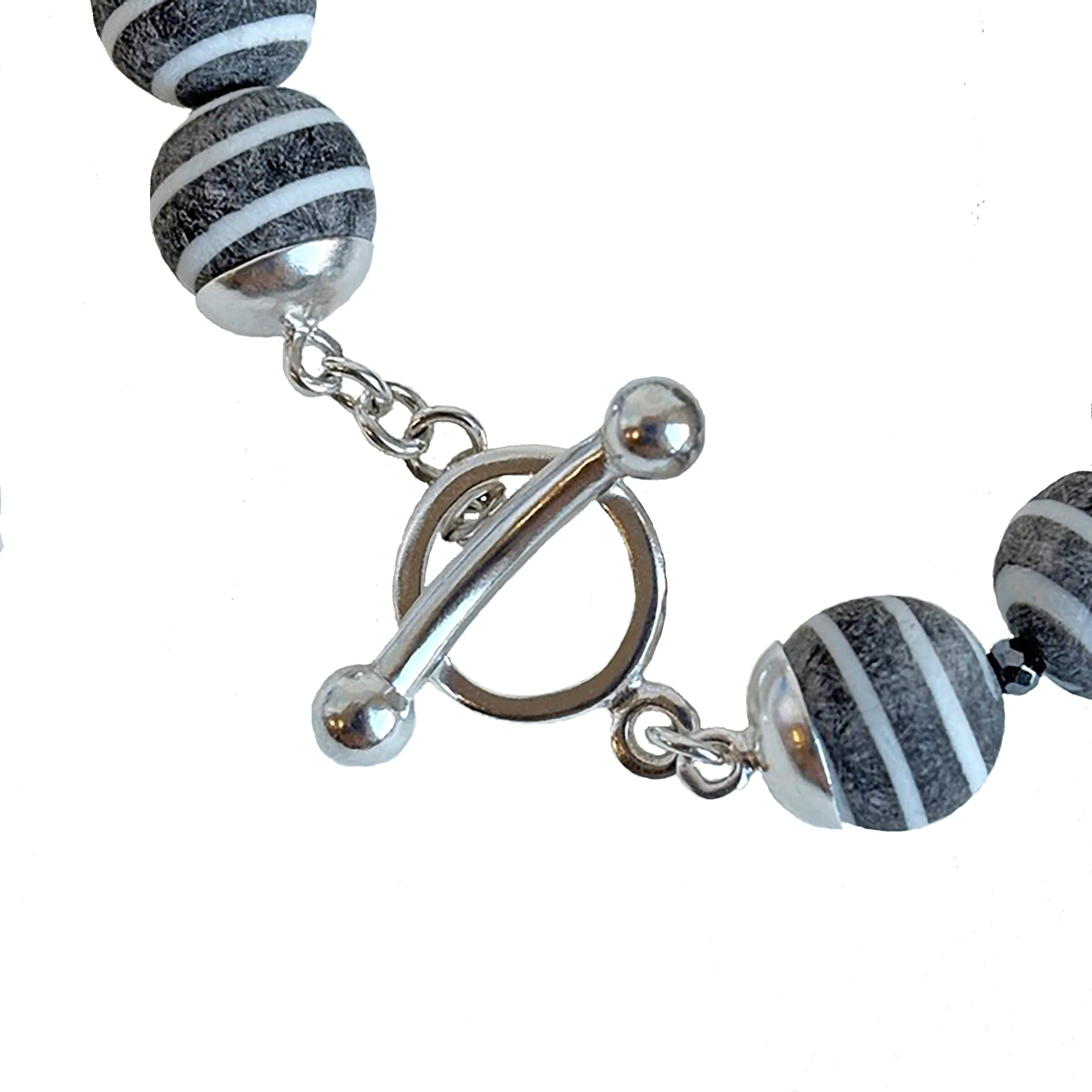 Buffalo Horn & Hematite Necklace - Image 2