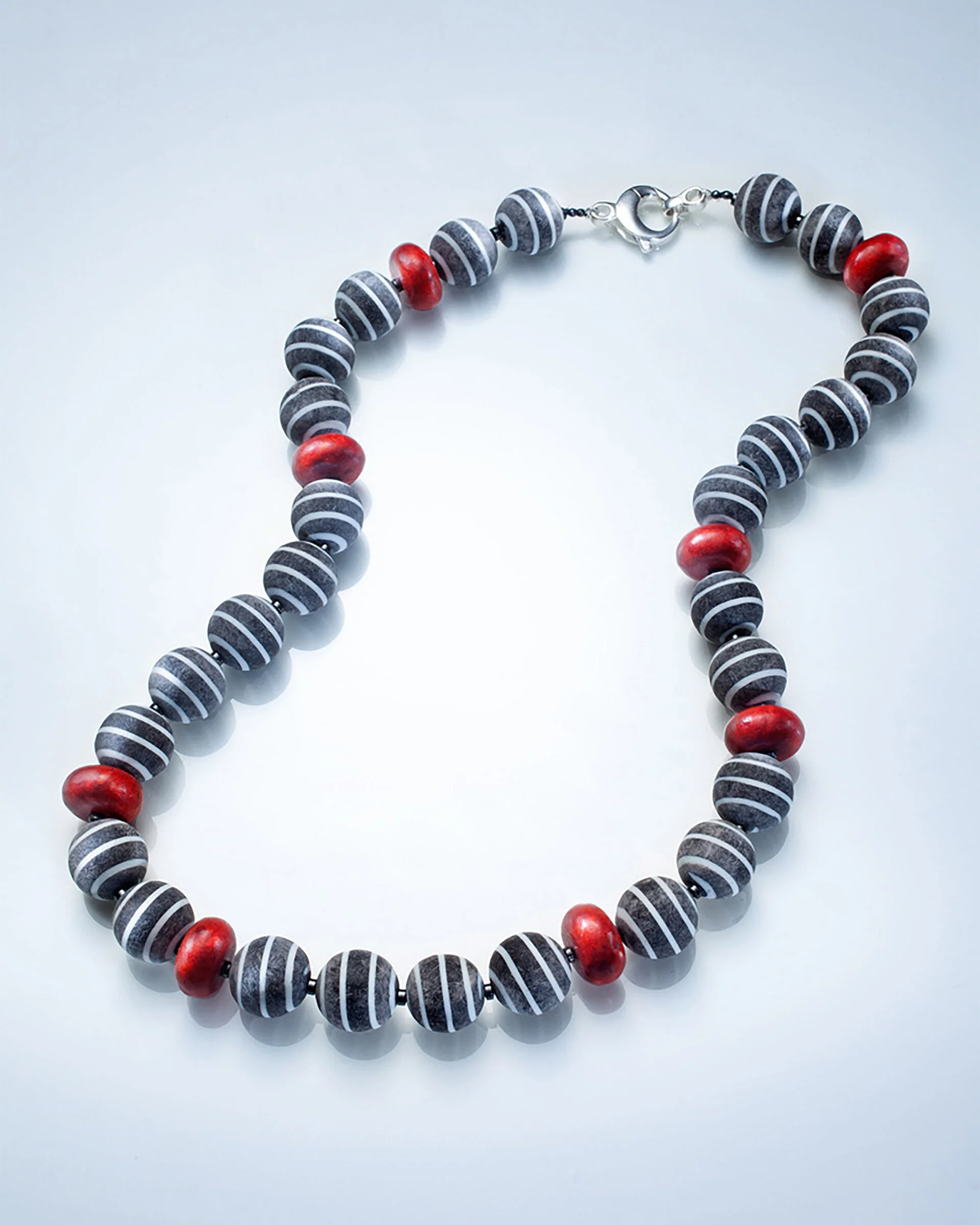 Buffalo Horn & Sponge Coral Necklace II