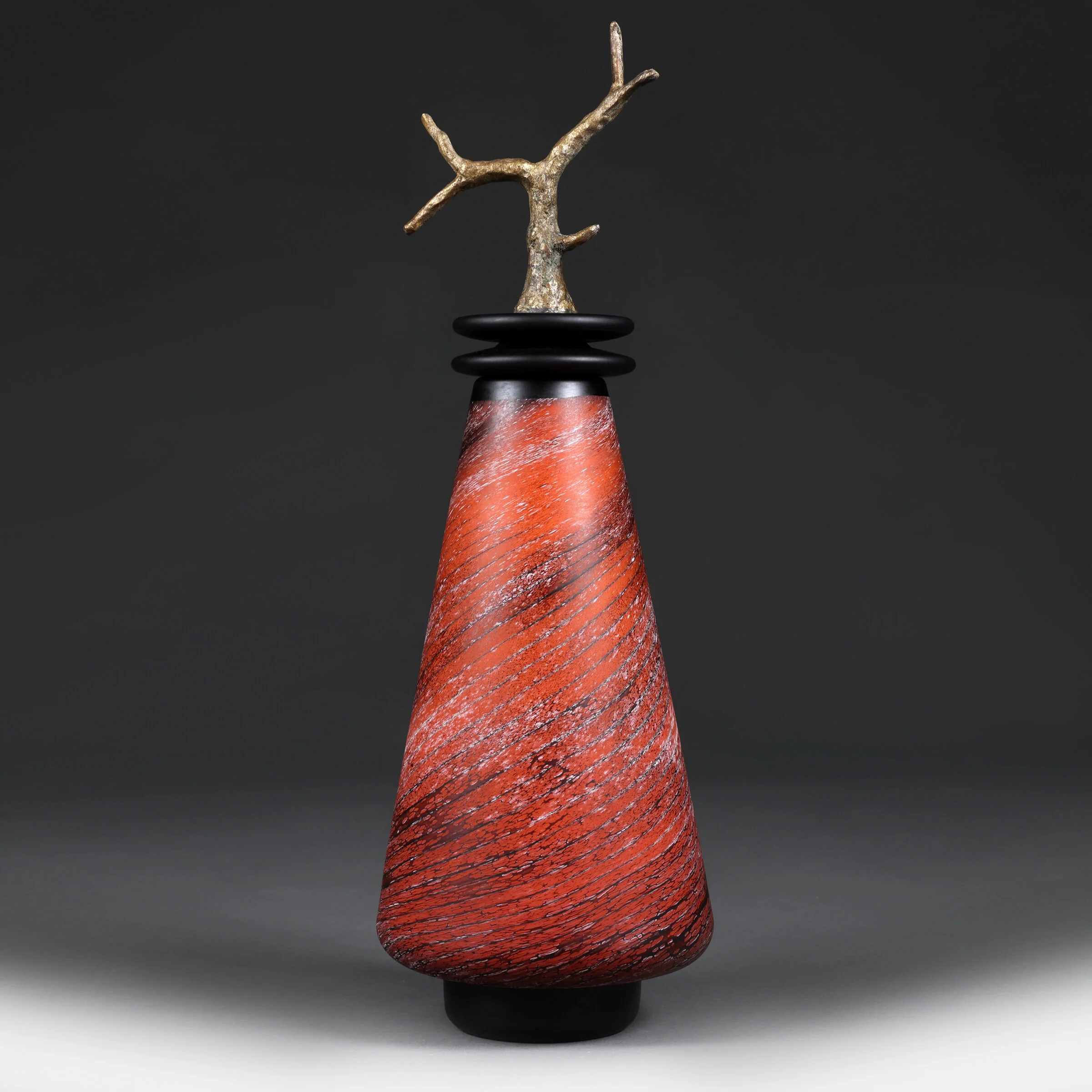 Buoyant Branch Crimson Tall Cone