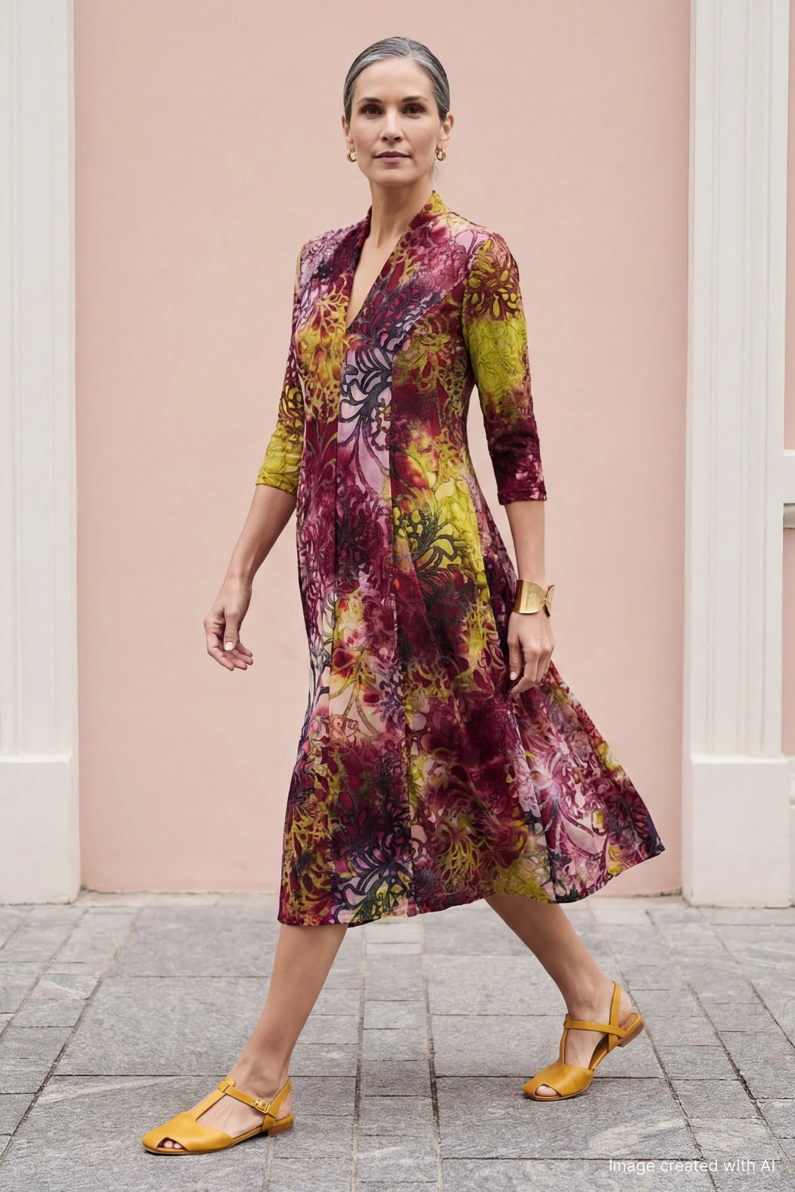 Burnout Sunset Dress - Image 3