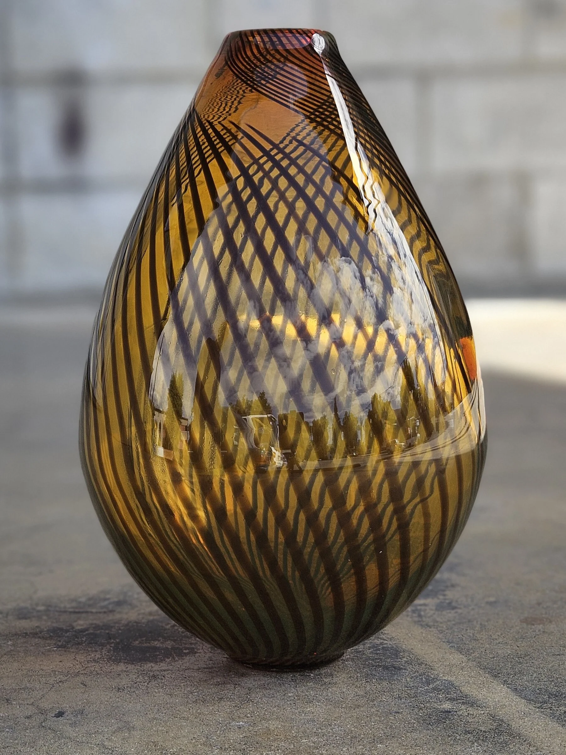 Cane-Worked Amber