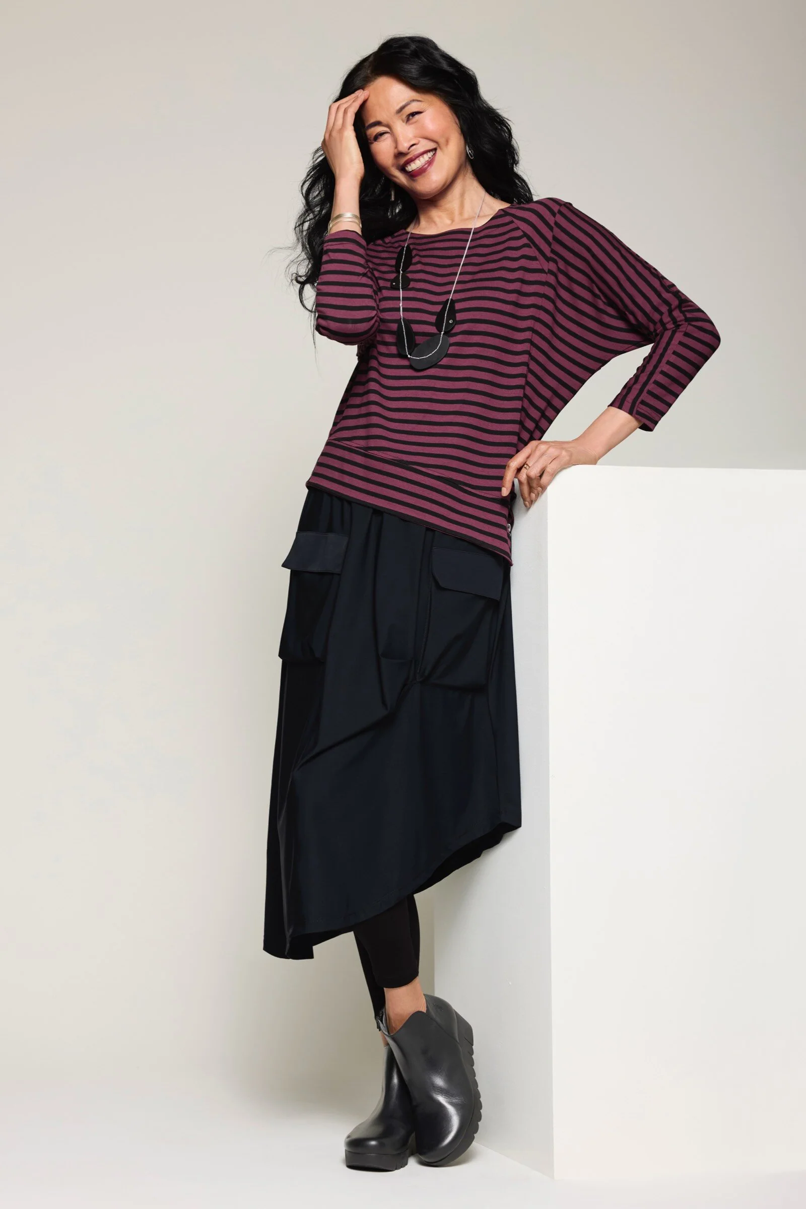 Cargo Tucked Street Skirt - Black - Image 5