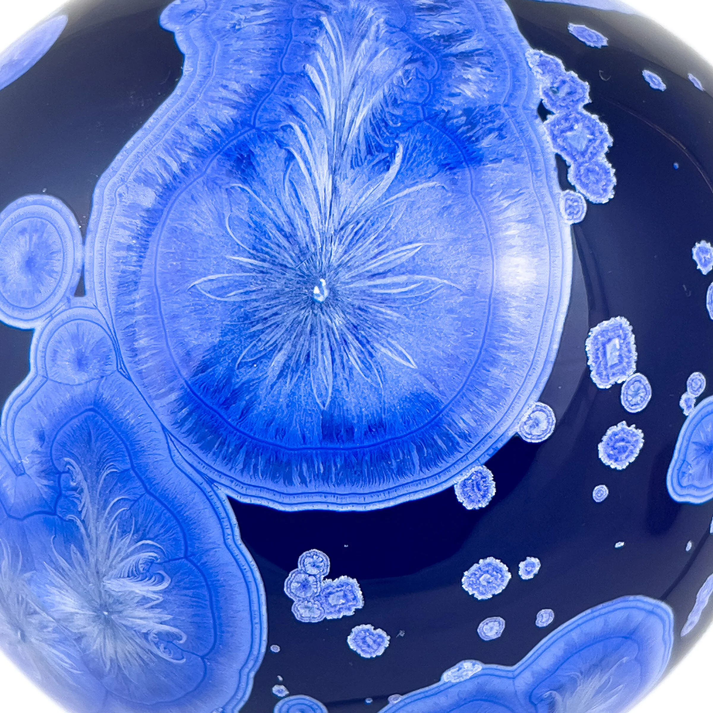 Crystalline Bauble Ornament, Cobalt Ocean - Image 4