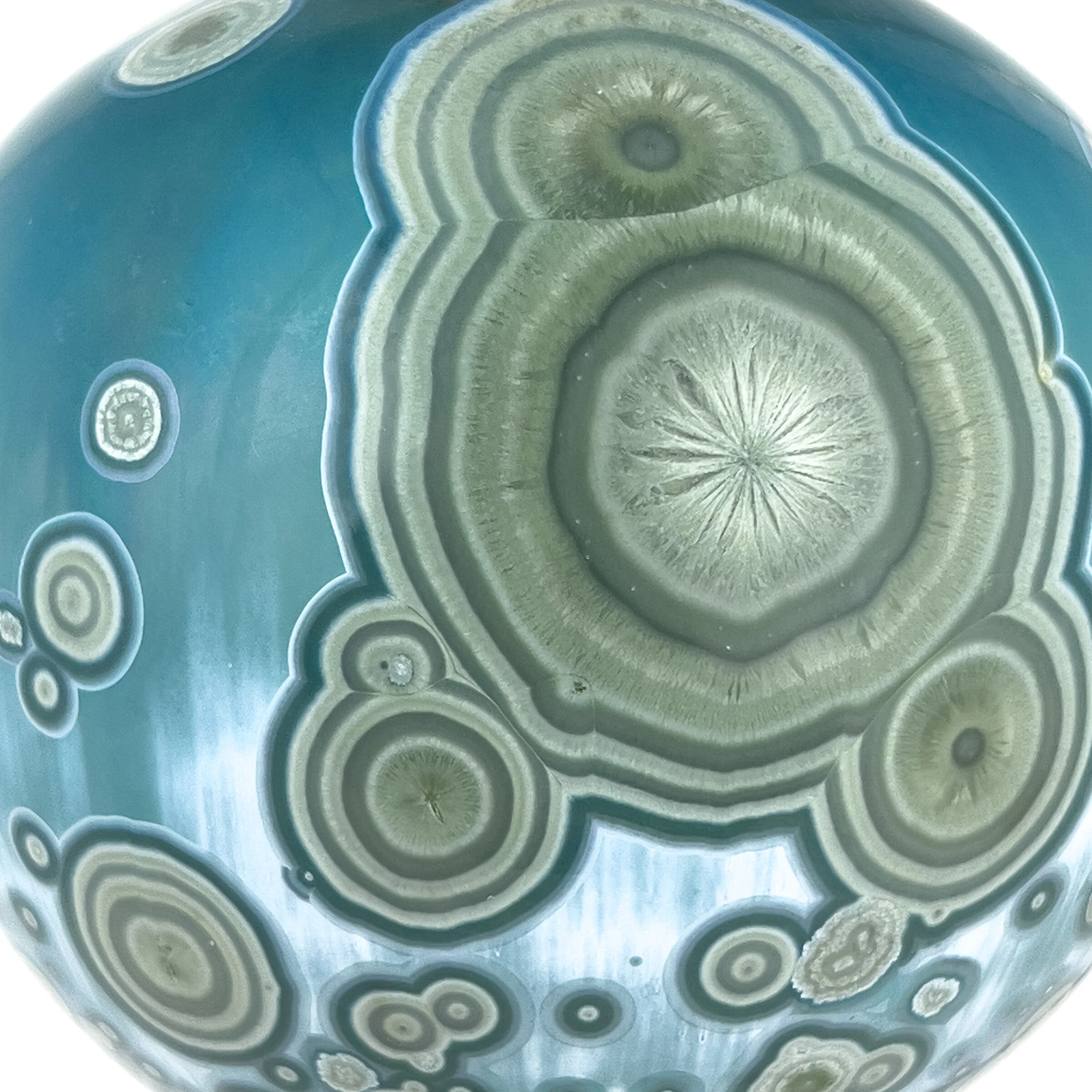 Crystalline Bauble Ornament in Jade - Image 3