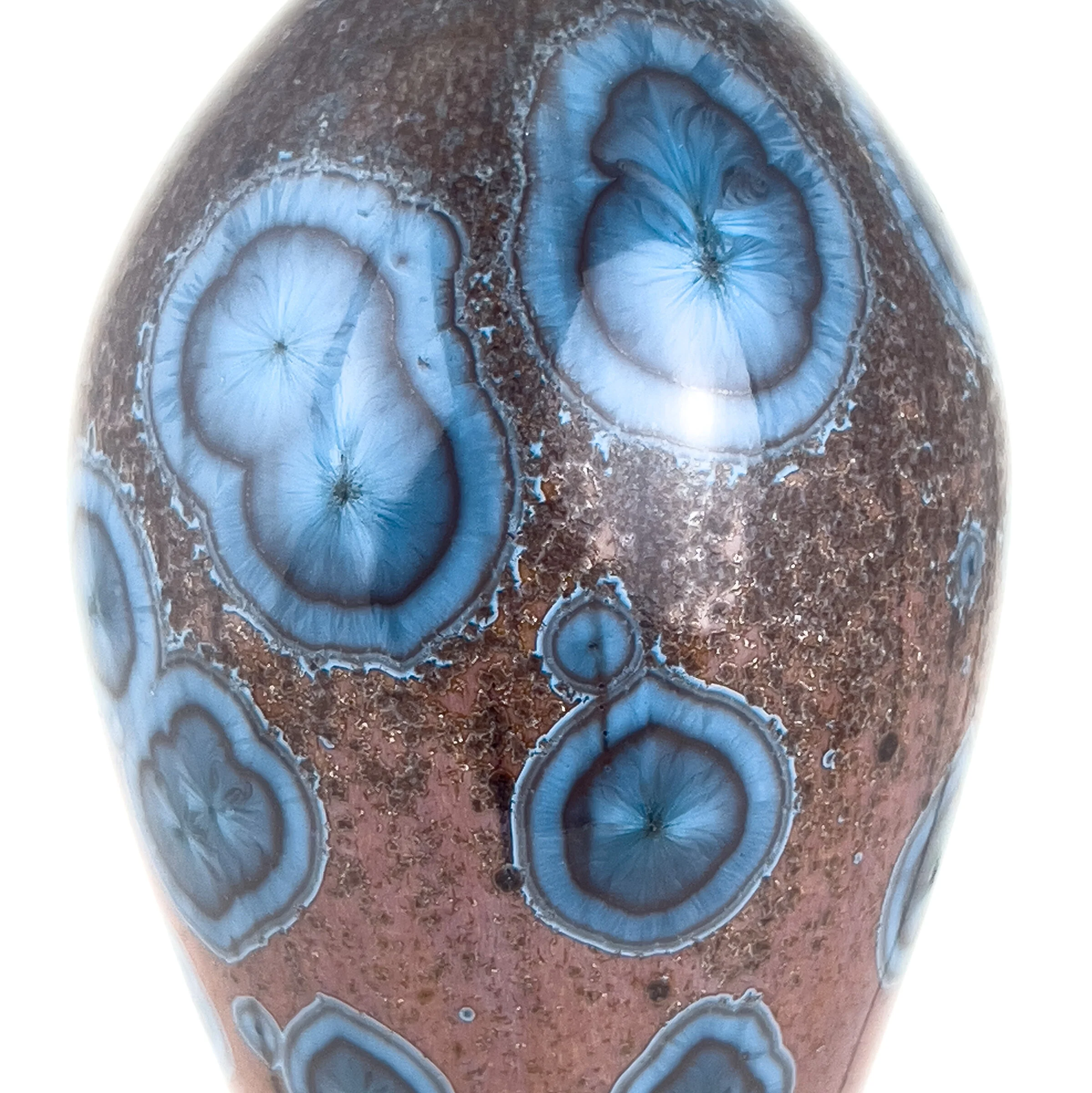 Crystalline Teardrop Ornament in Nickel Sorbet - Image 3