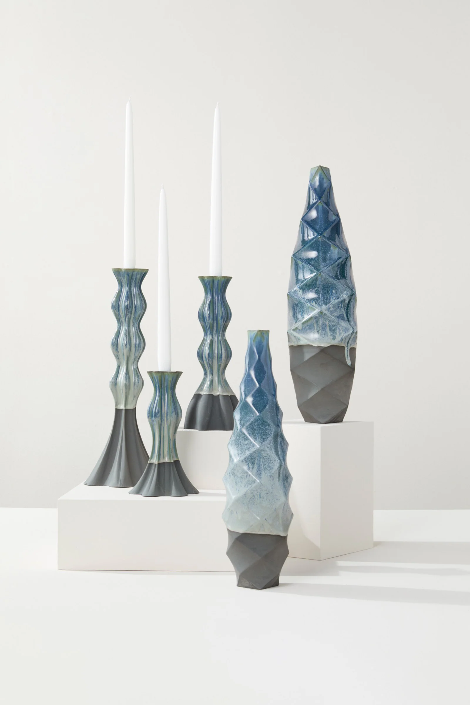 Faceted Ceramic Vessels - Image 5