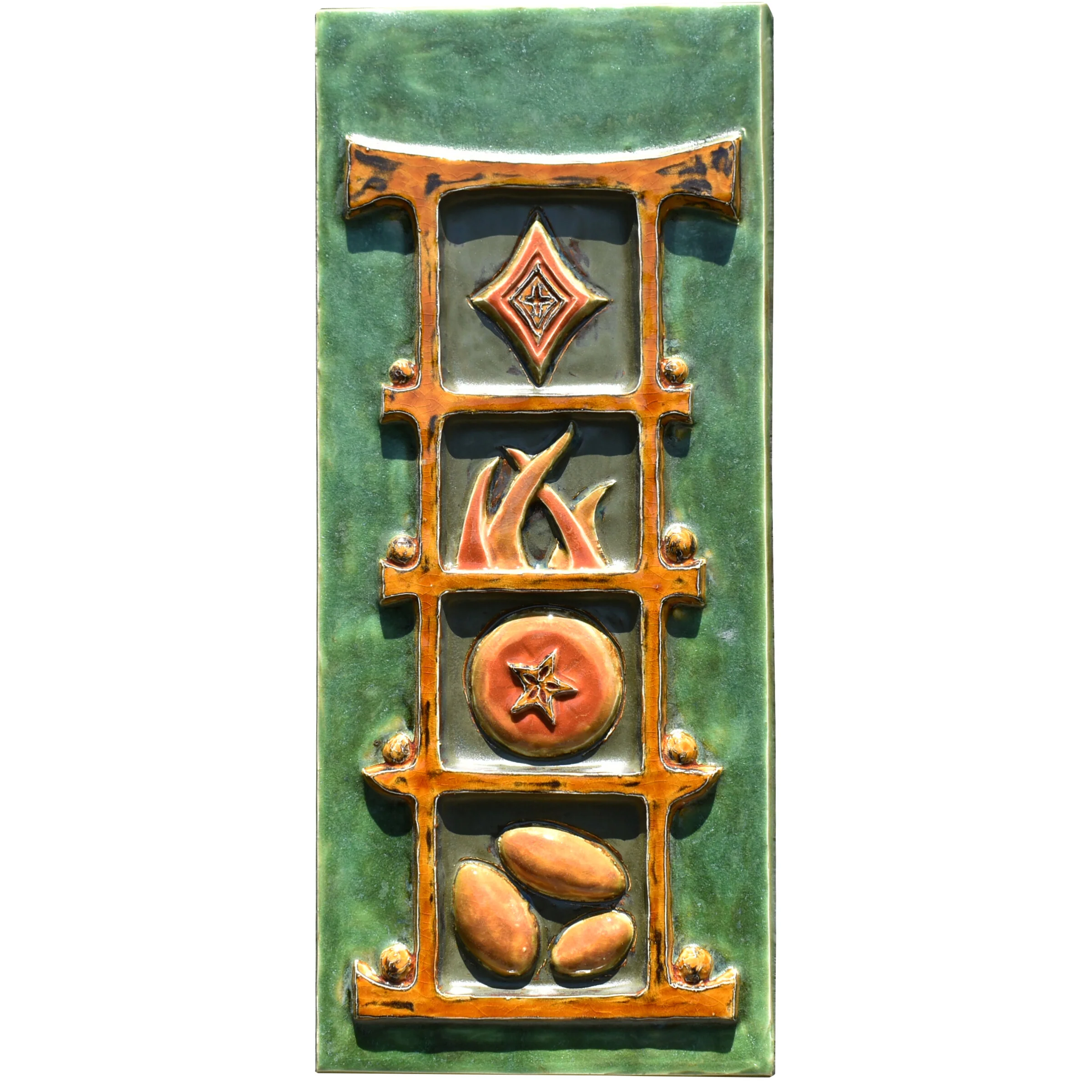 Torii Totem In Moss & Amber
