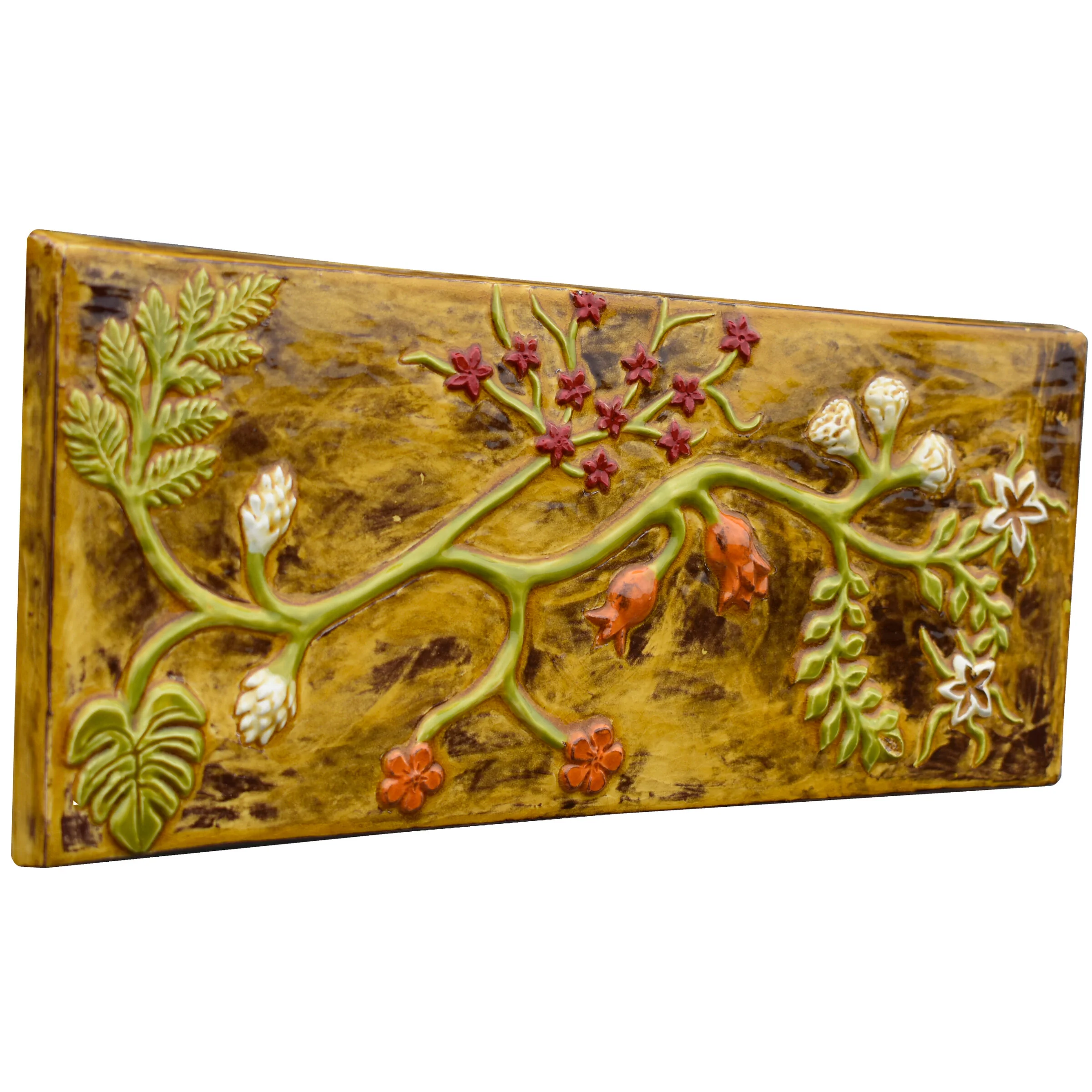 Vine Tile in Yellow - Image 2