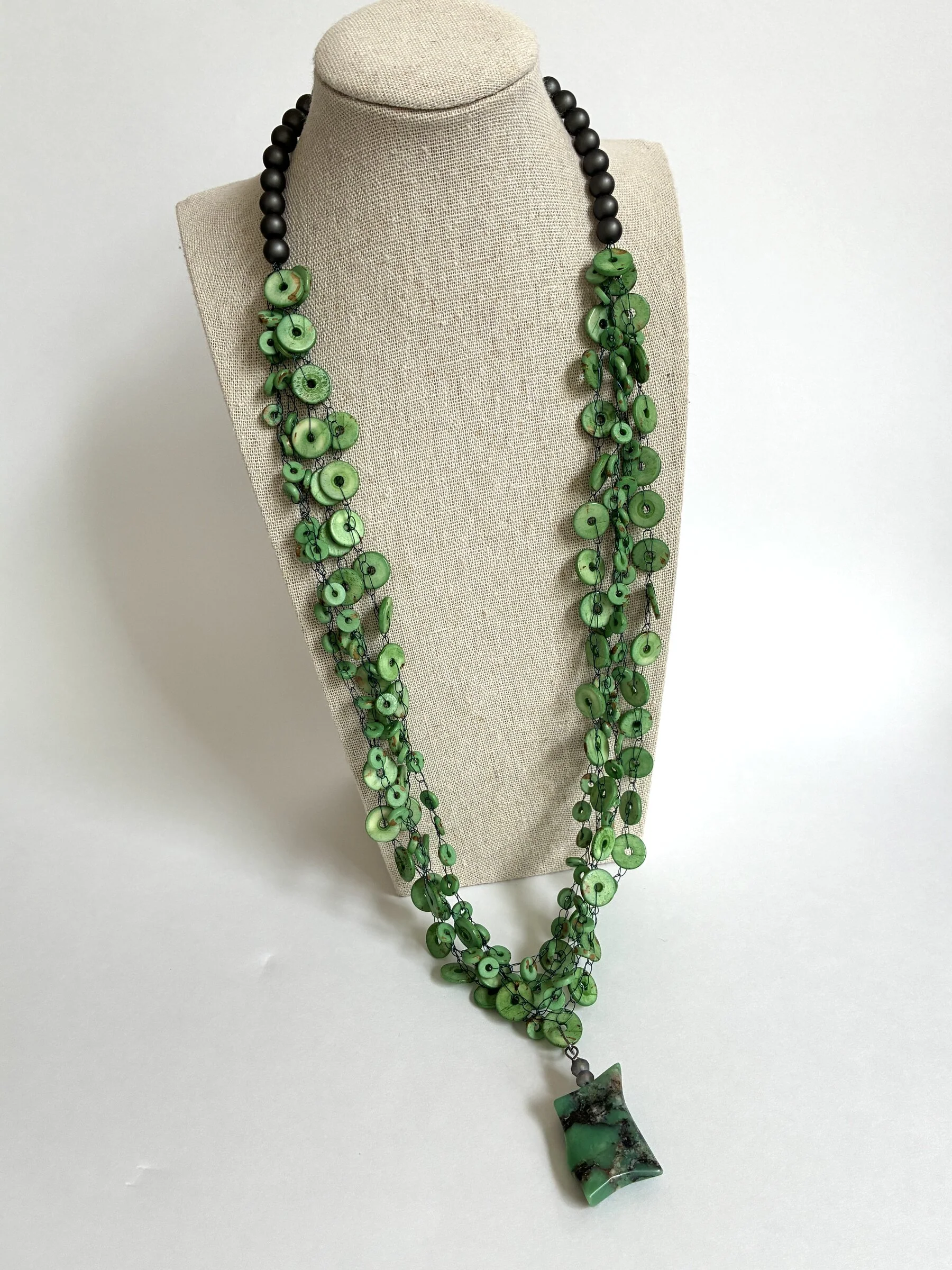 Chrysoprase Pendant Necklace - Image 2