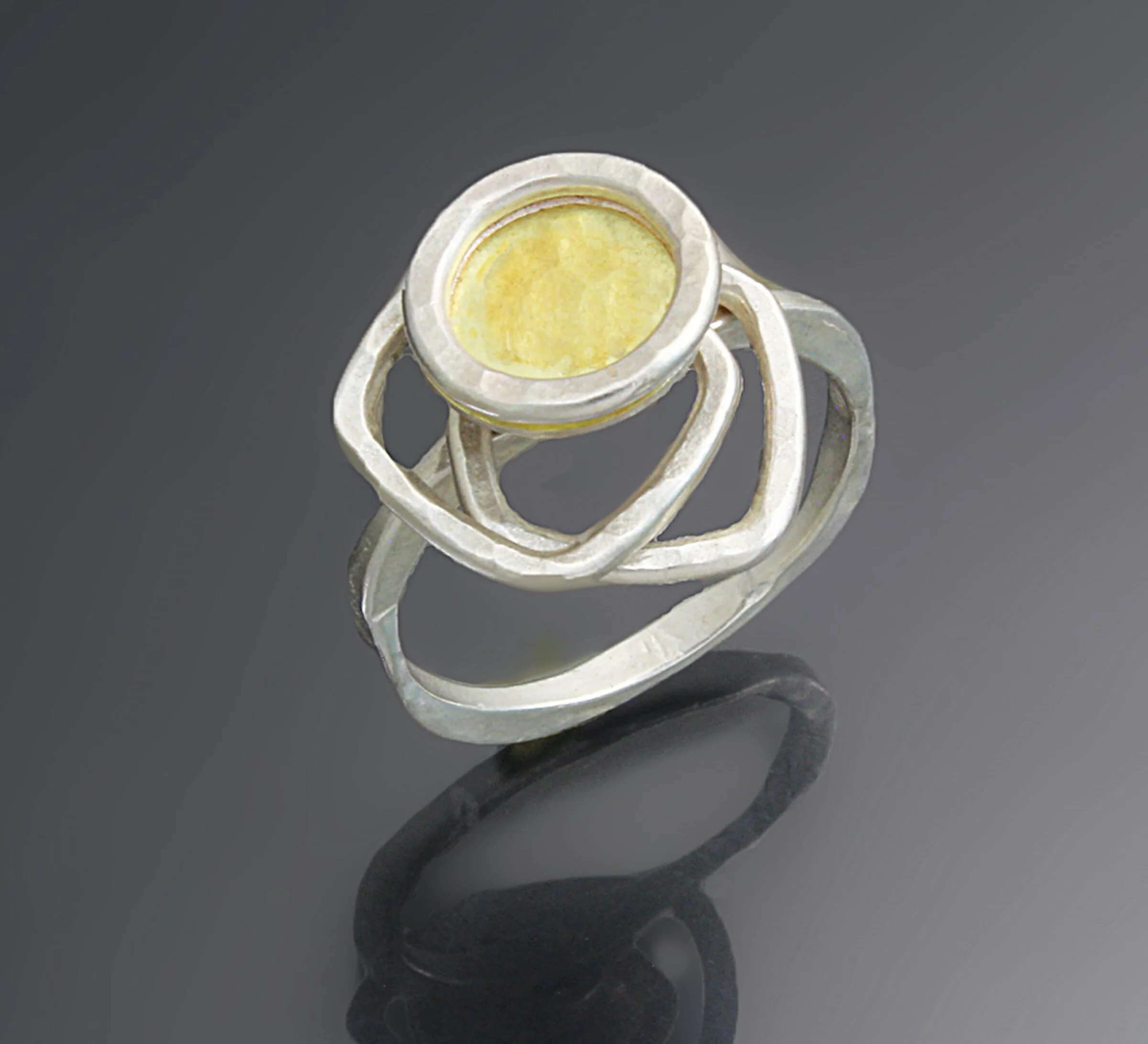 Circle & Squares Ring