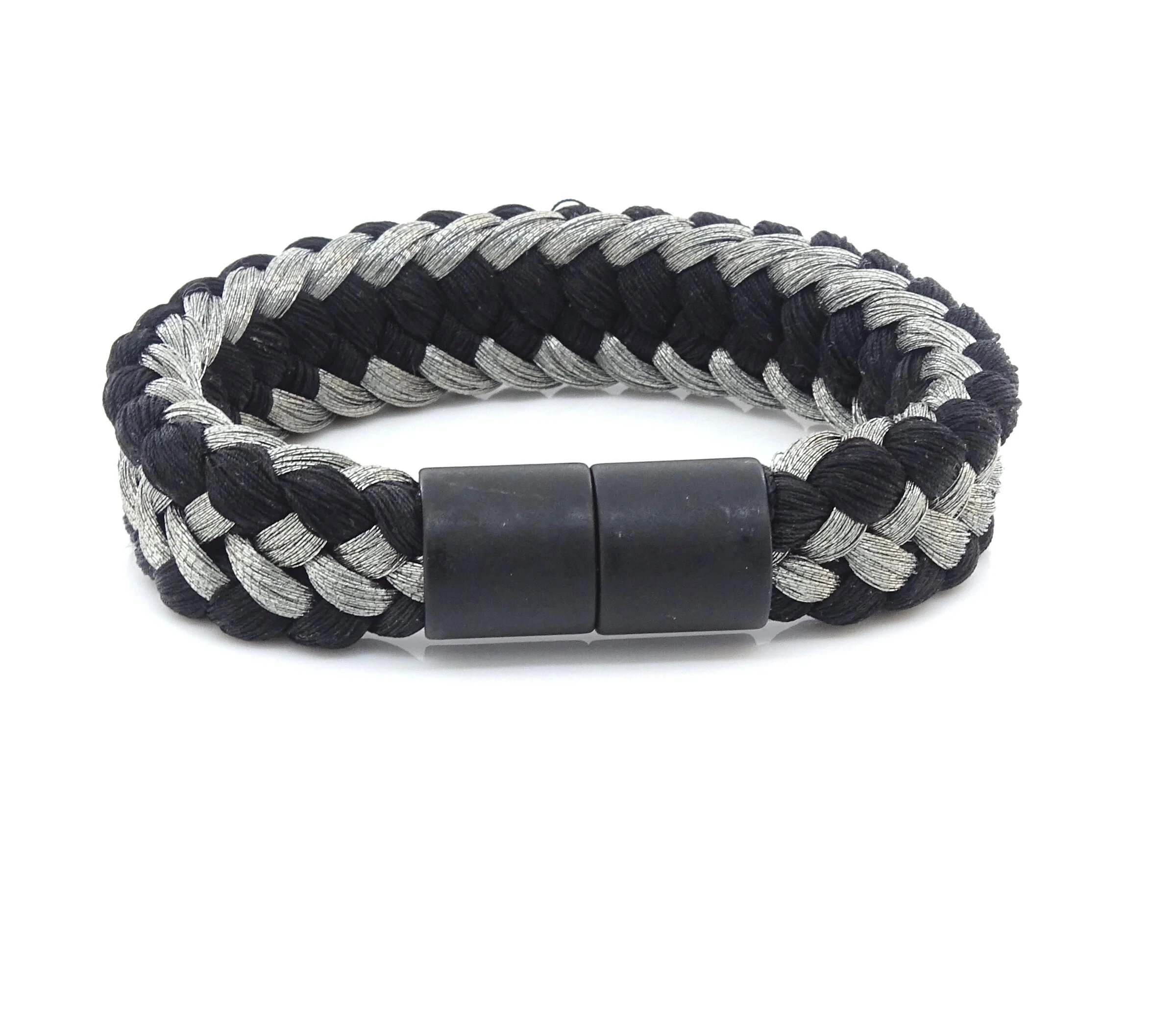 Classic Black and Silver on the Wrist Bracelet