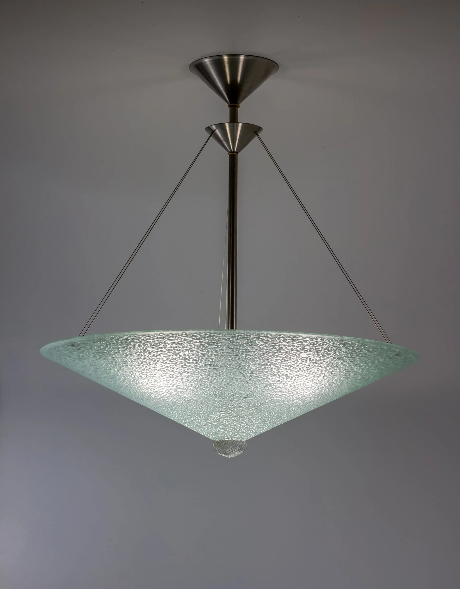 Clear Satin Field Pendant Chandelier