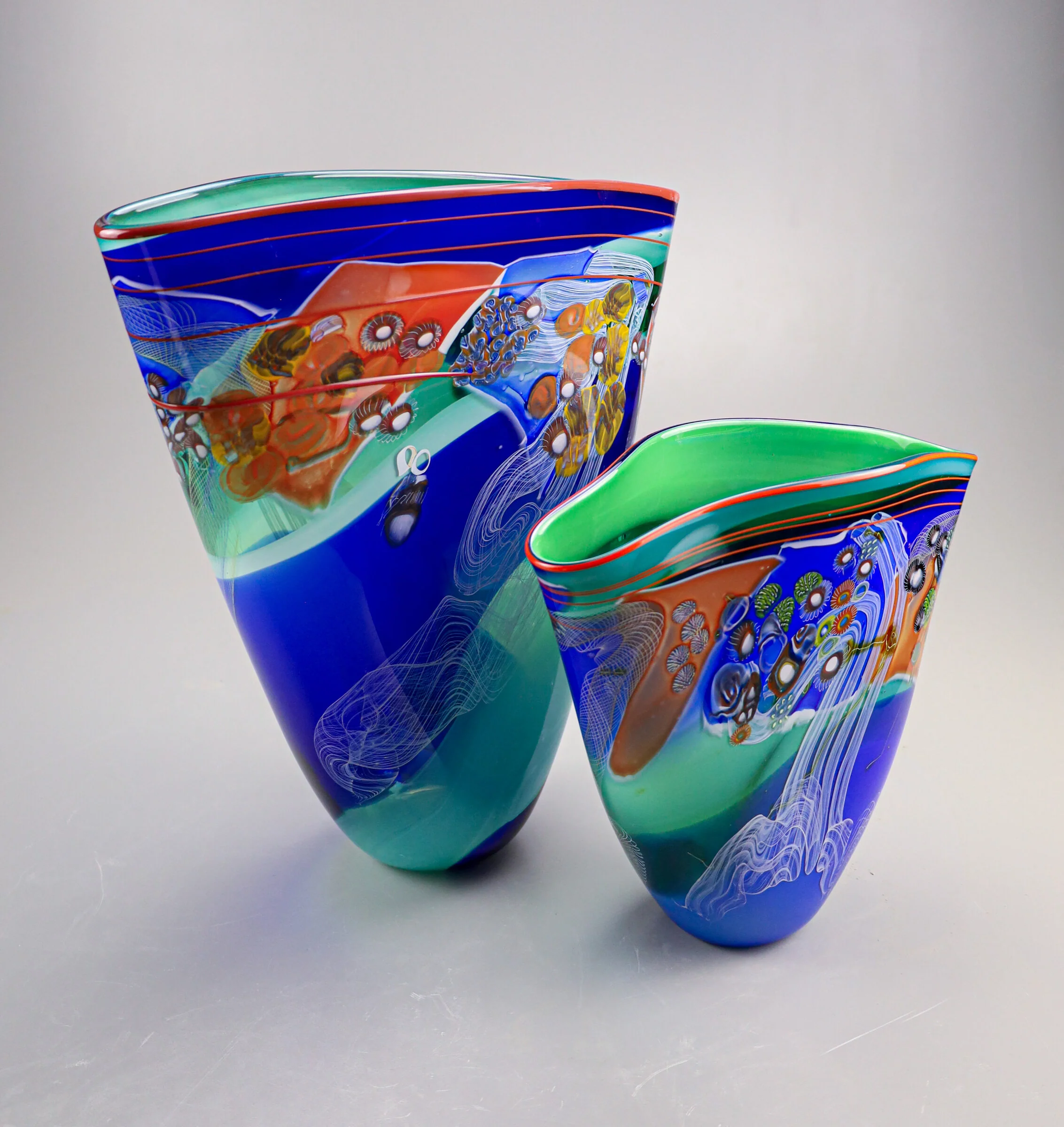 Color Field Vessel in Emerald Ocean - Medium - Image 2