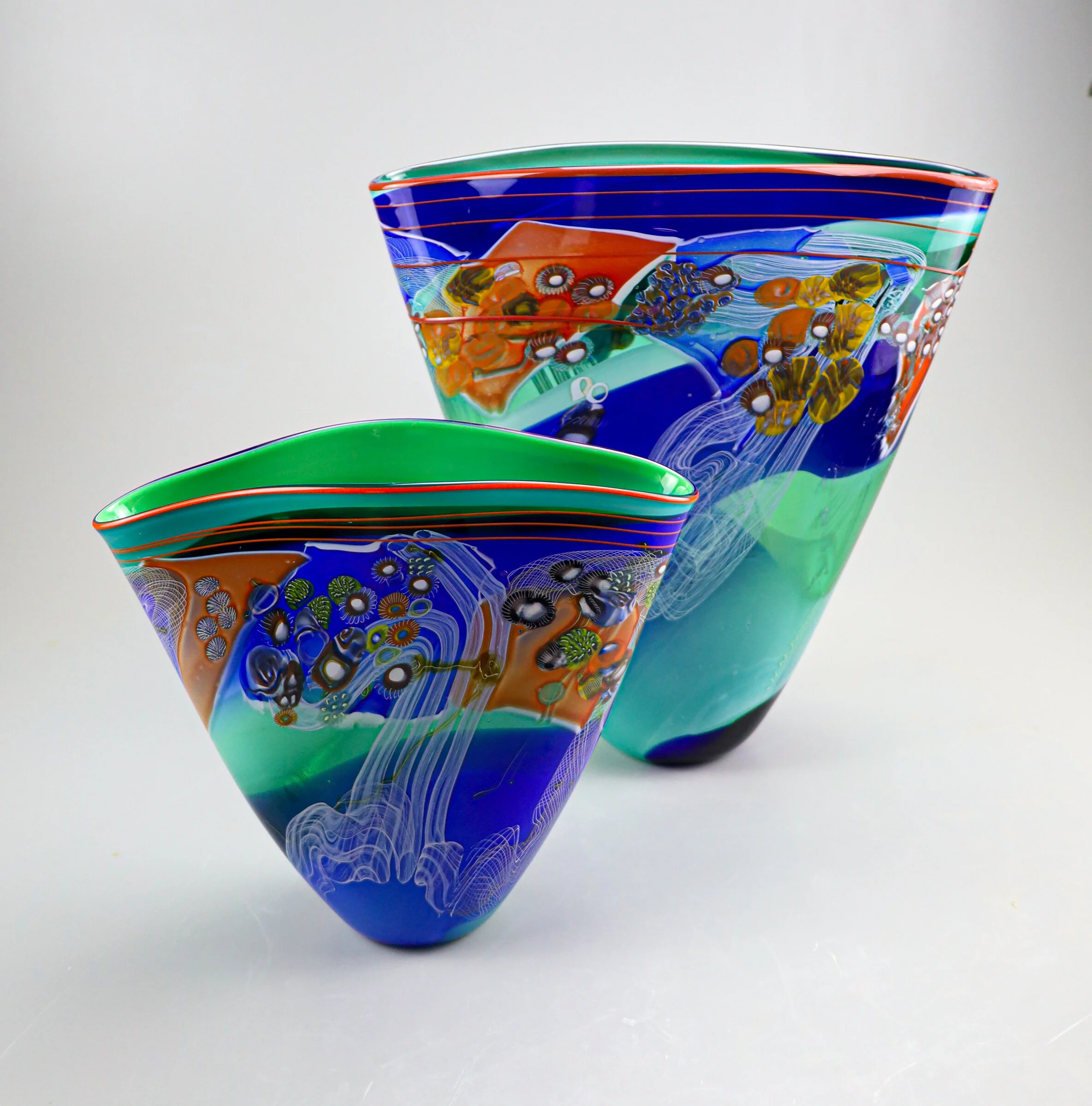 Color Field Vessel in Emerald Ocean - Medium - Image 3