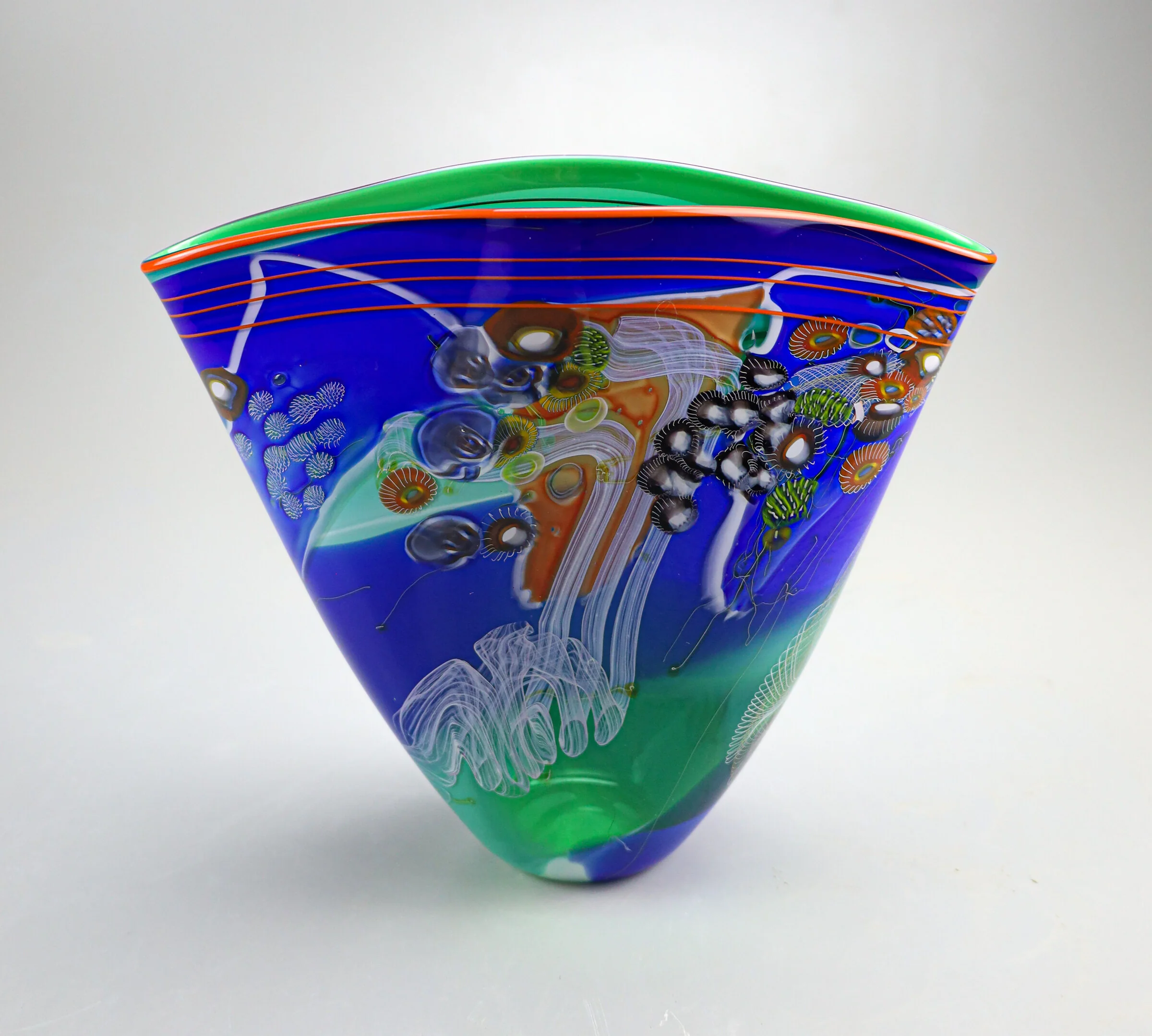 Color Field Vessel in Emerald Ocean - Medium - Image 4