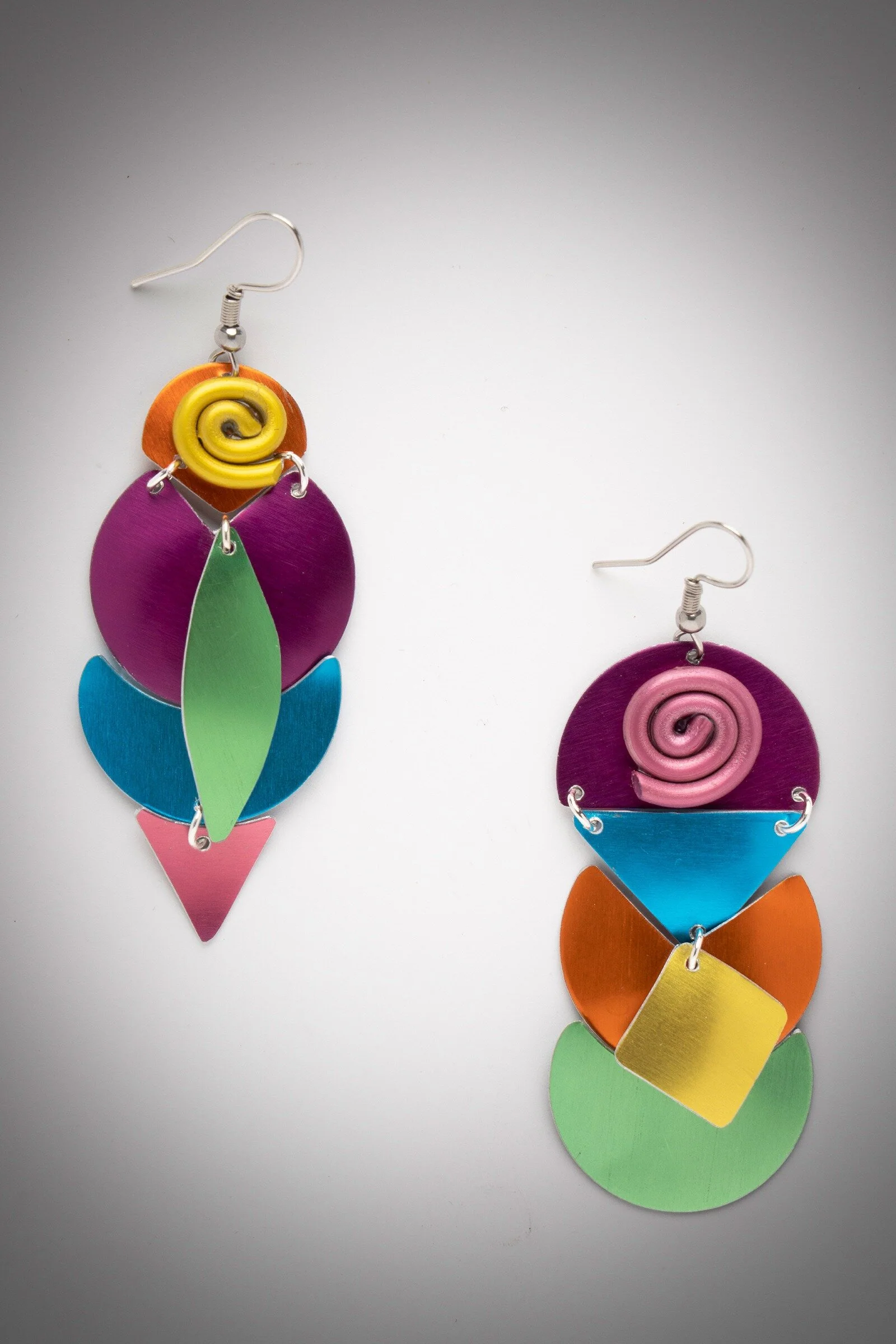 Colorful Falls Earrings - Post Back