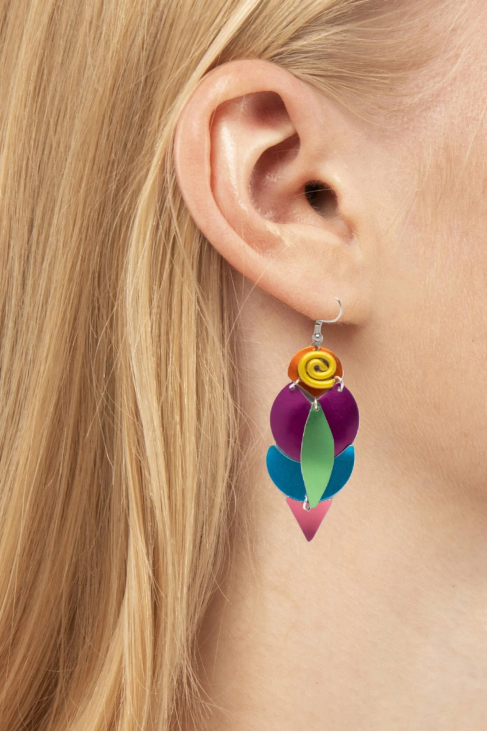 Colorful Falls Earrings - Post Back - Image 2