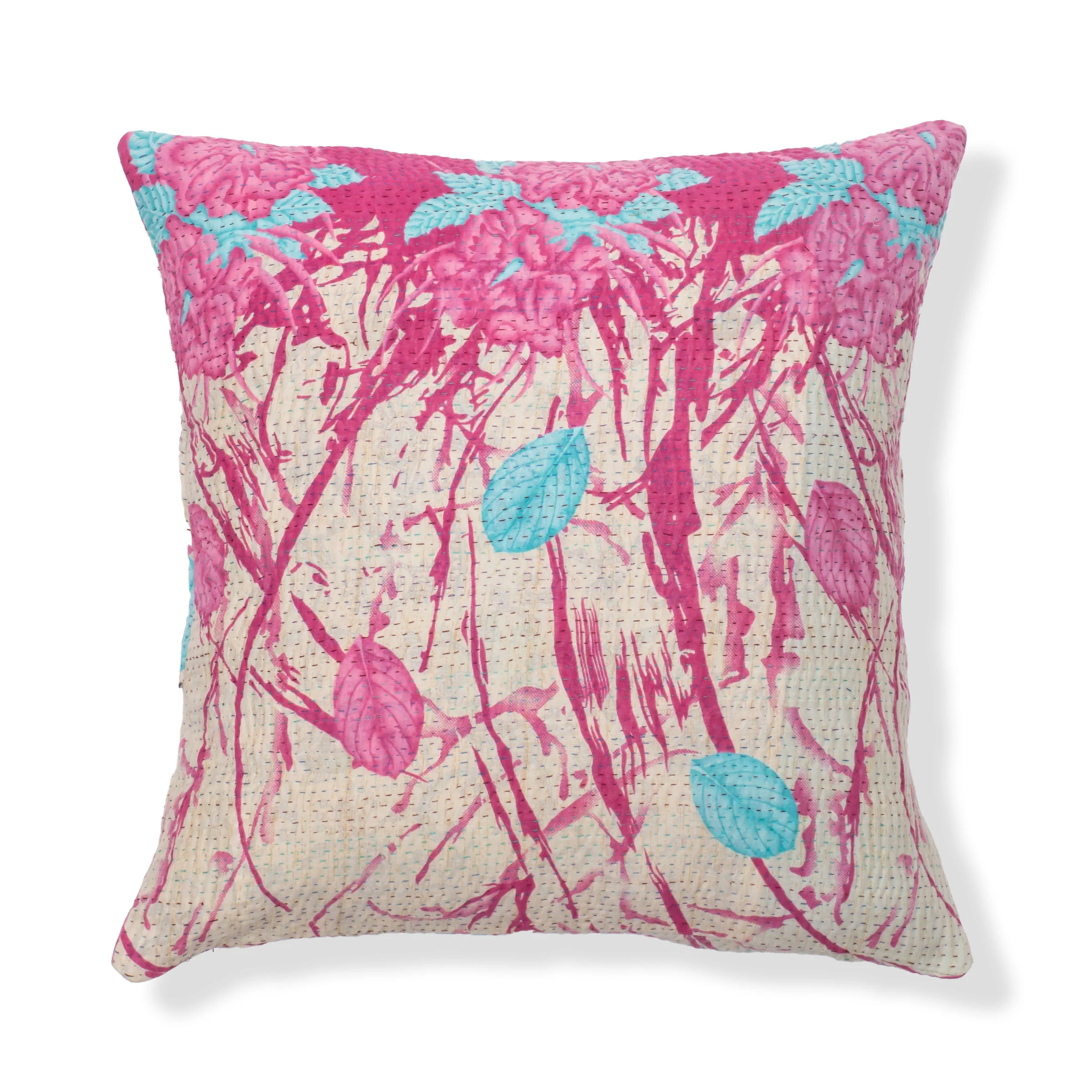 Colorful Kantha Pillow 28 - Style 28