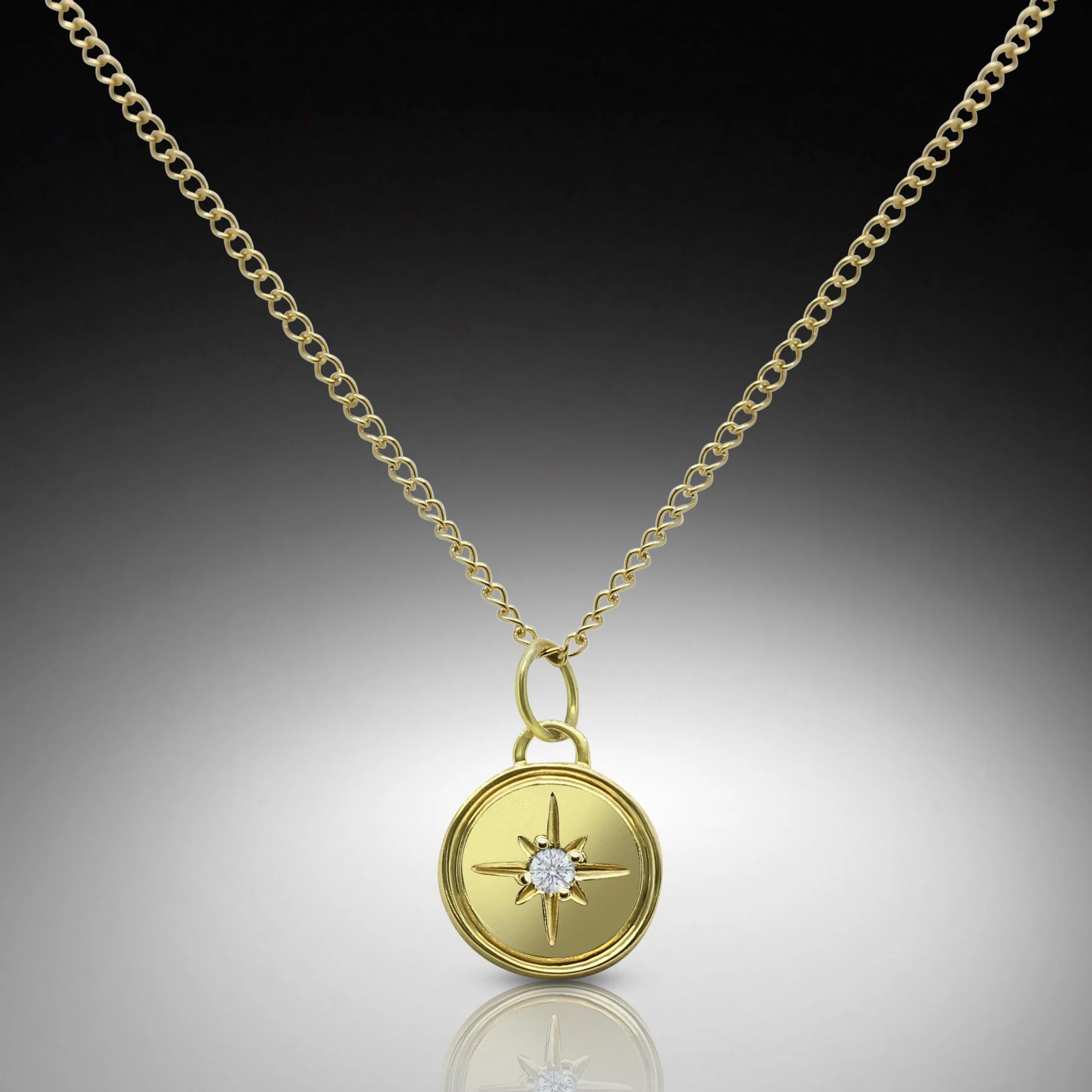 Compass Diamond Pendant