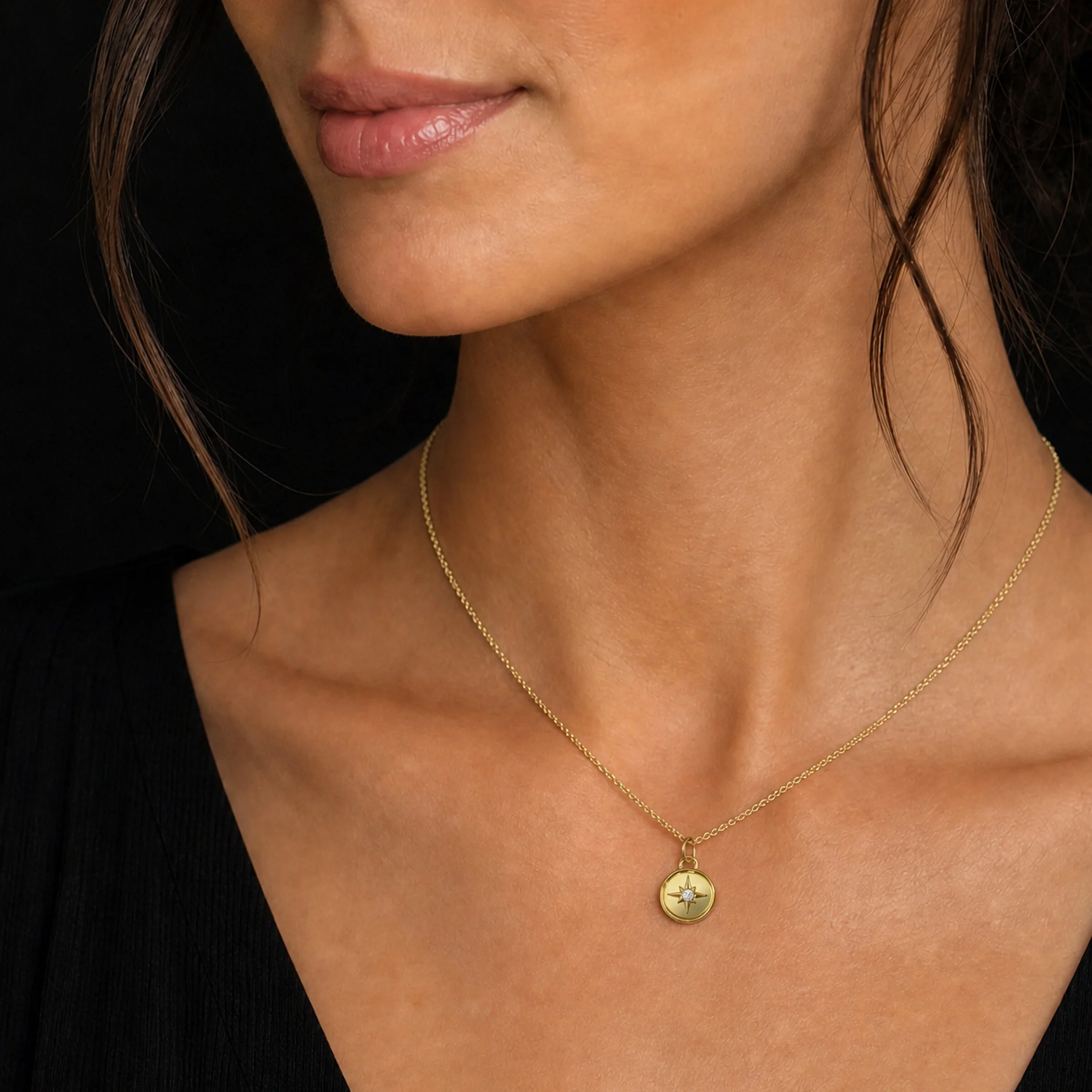 Compass Diamond Pendant - Image 3