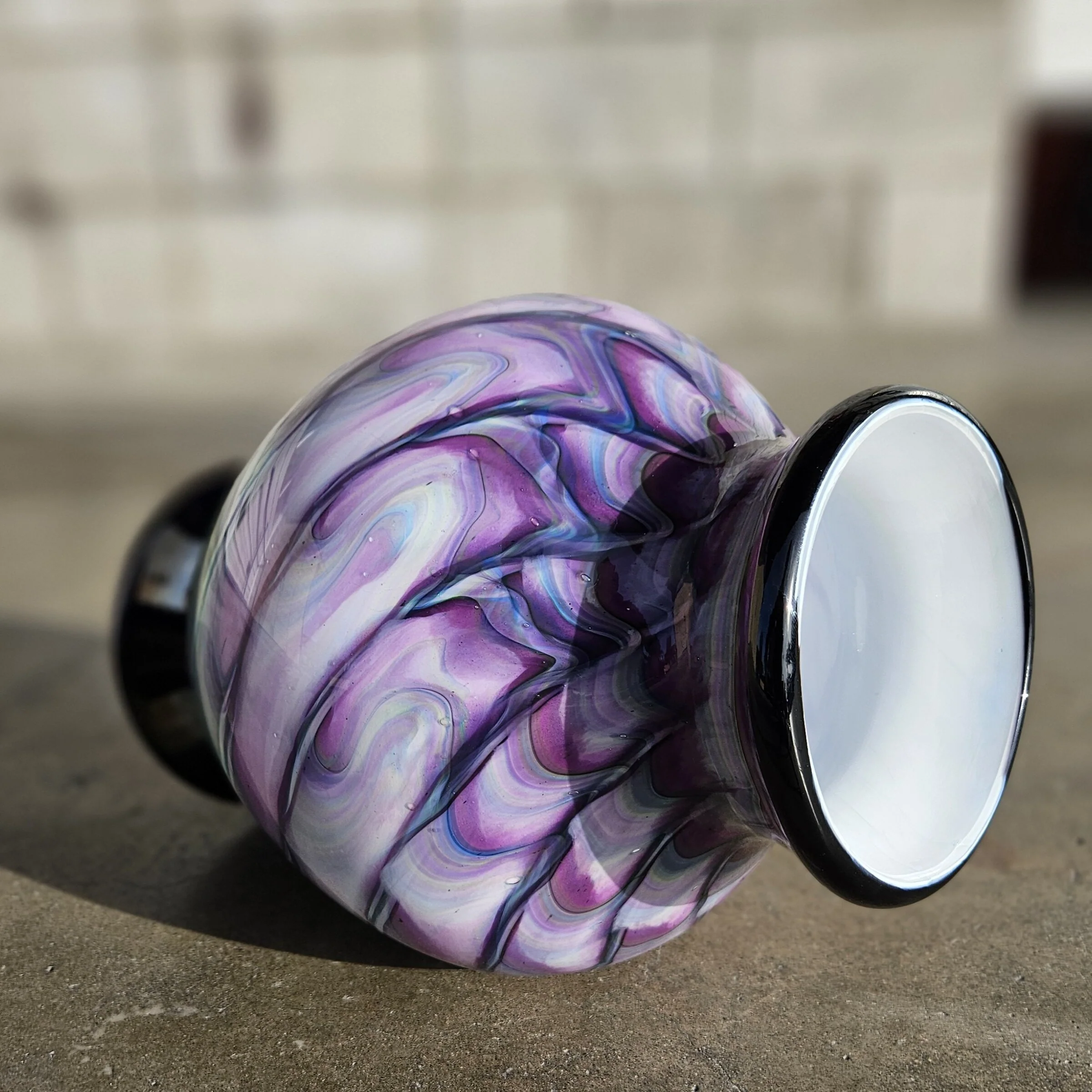 Controlled Purple Swirl Vase - Image 2