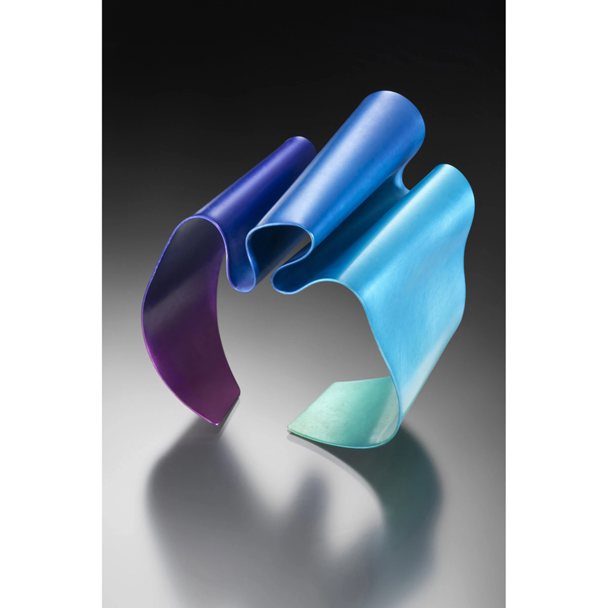 Cool Wave Cuff - A Wave of Cool Colors Cuff